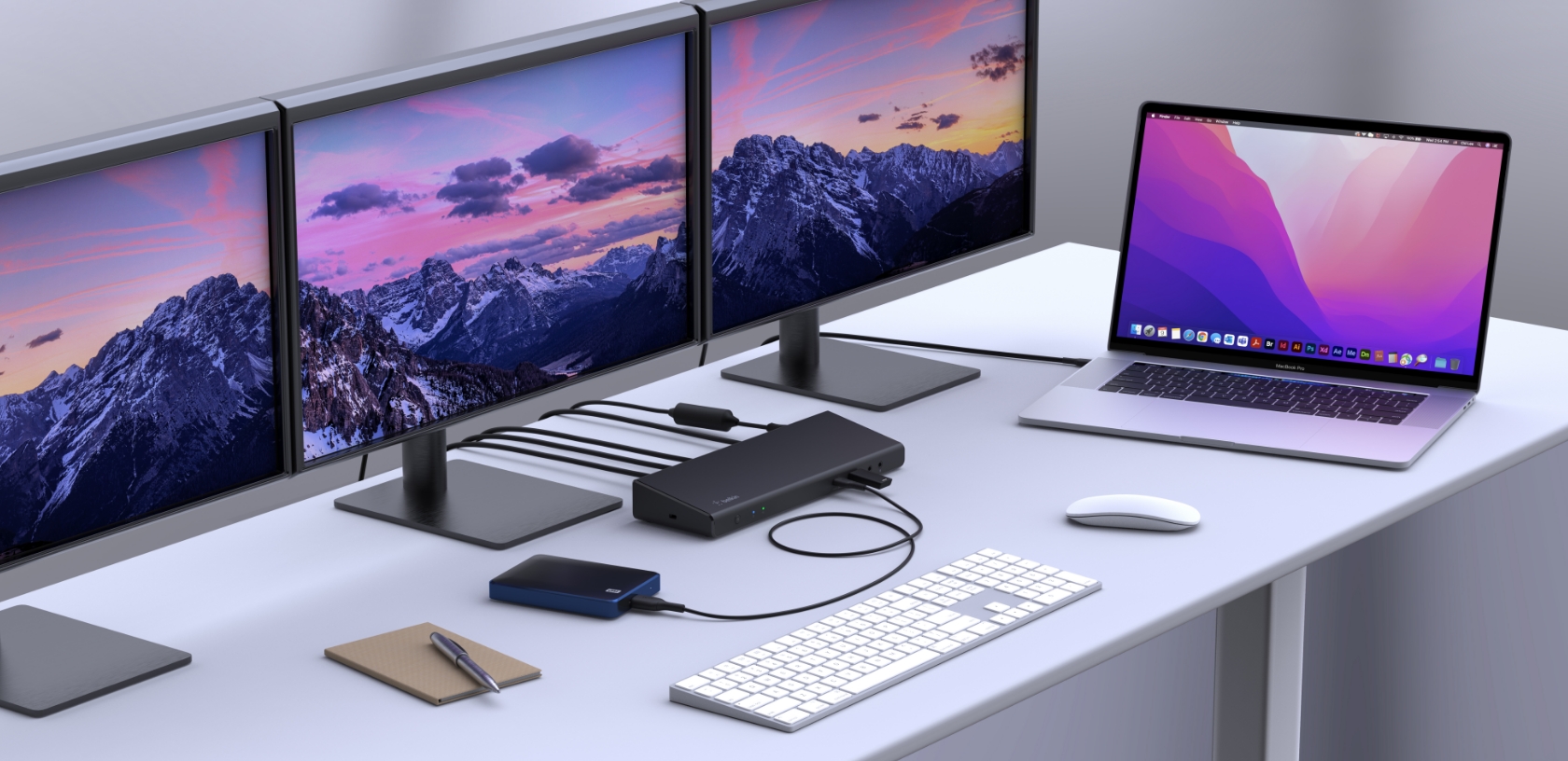 Док-станція Belkin USB-C Triple Display Dock (INC007VFBK)