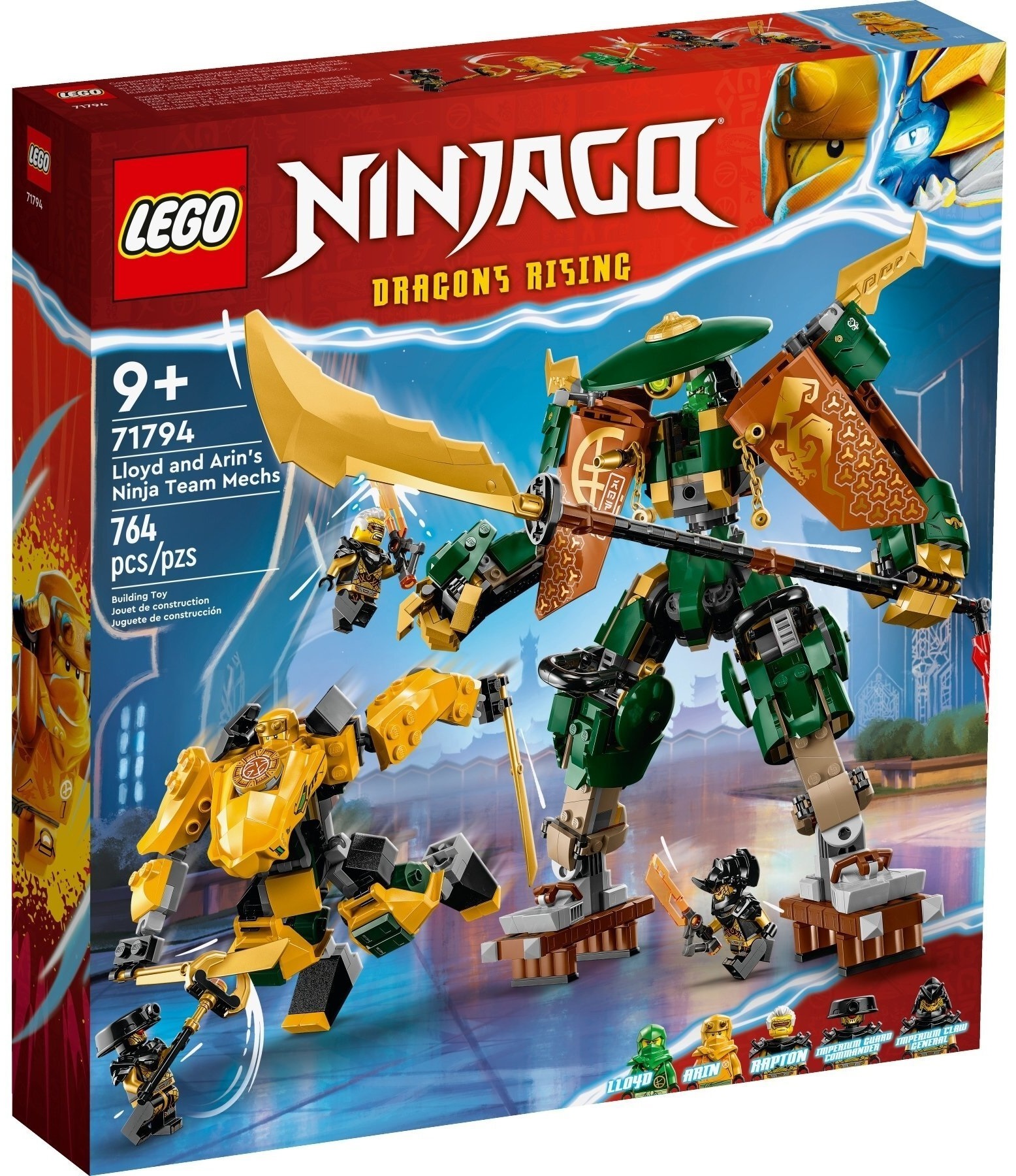 LEGO 71794 Ninjago Командні роботи ніндзя Ллойда та Арін