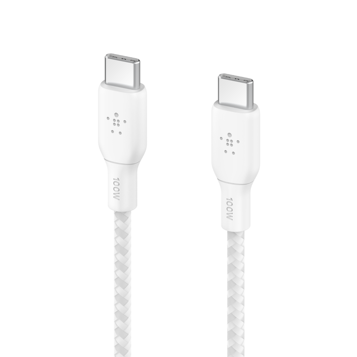 Кабель Belkin USB-С – USB-С витой 100W 2м White