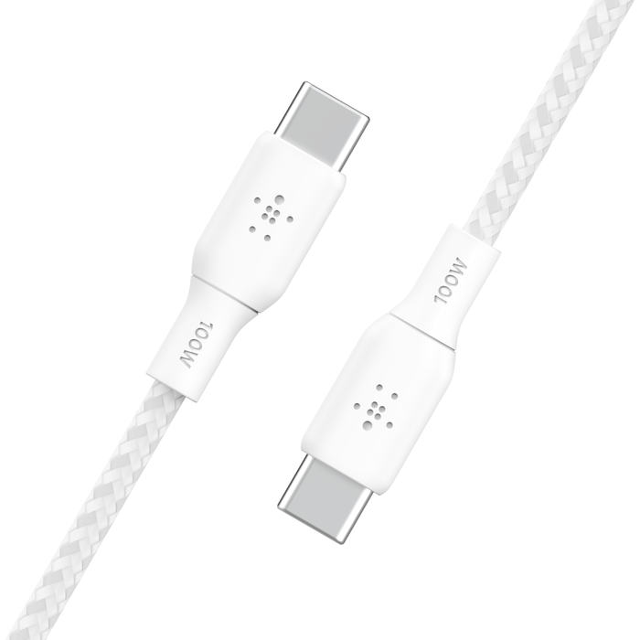 Кабель Belkin USB-С – USB-С витой 100W 2м White