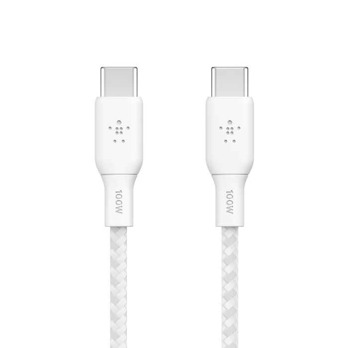 Кабель Belkin USB-С – USB-С витой 100W 2м White