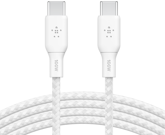 Кабель Belkin USB-С – USB-С BRAIDED 100W 3m White