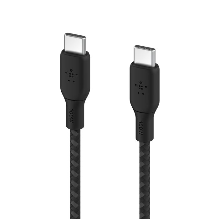 Кабель Belkin USB-C – USB-C BRAIDED 100W 3m Black