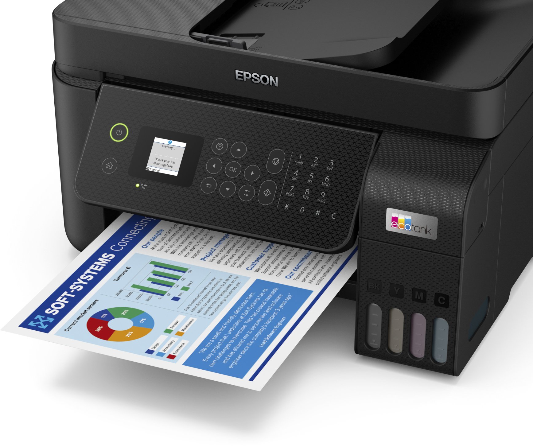 БФП струменевий Epson EcoTank L5290 з WI-FI (C11CJ65407)