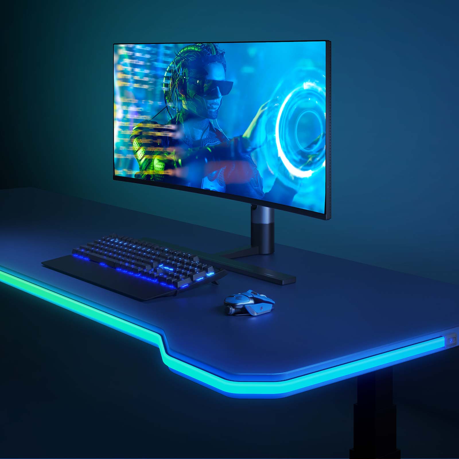 Стрічка світлодіодна розумна Govee H61C3 Neon Gaming Table Light, 3м, WI-FI/Bluetooth, білий