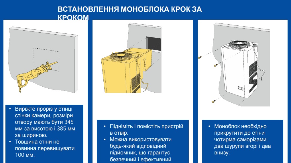 Моноблок холодильний Snaige -15°C to -25°C, 685W