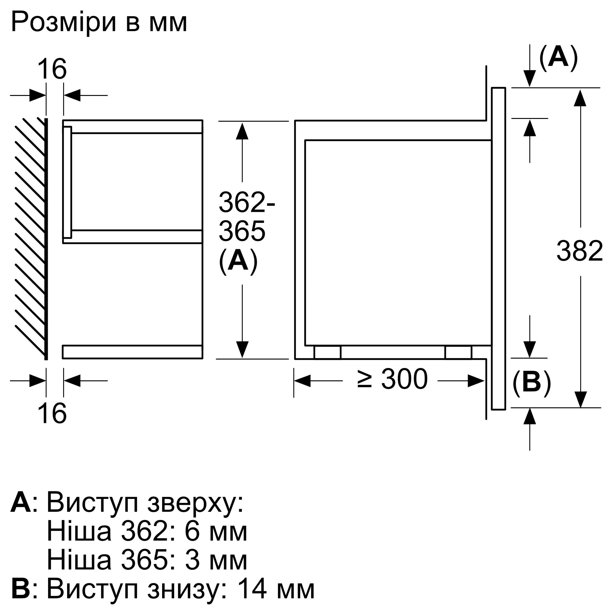 Мікрохвильова піч Bosch вбудована, 21л, електр. керув., 900Вт, дисплей, чорний