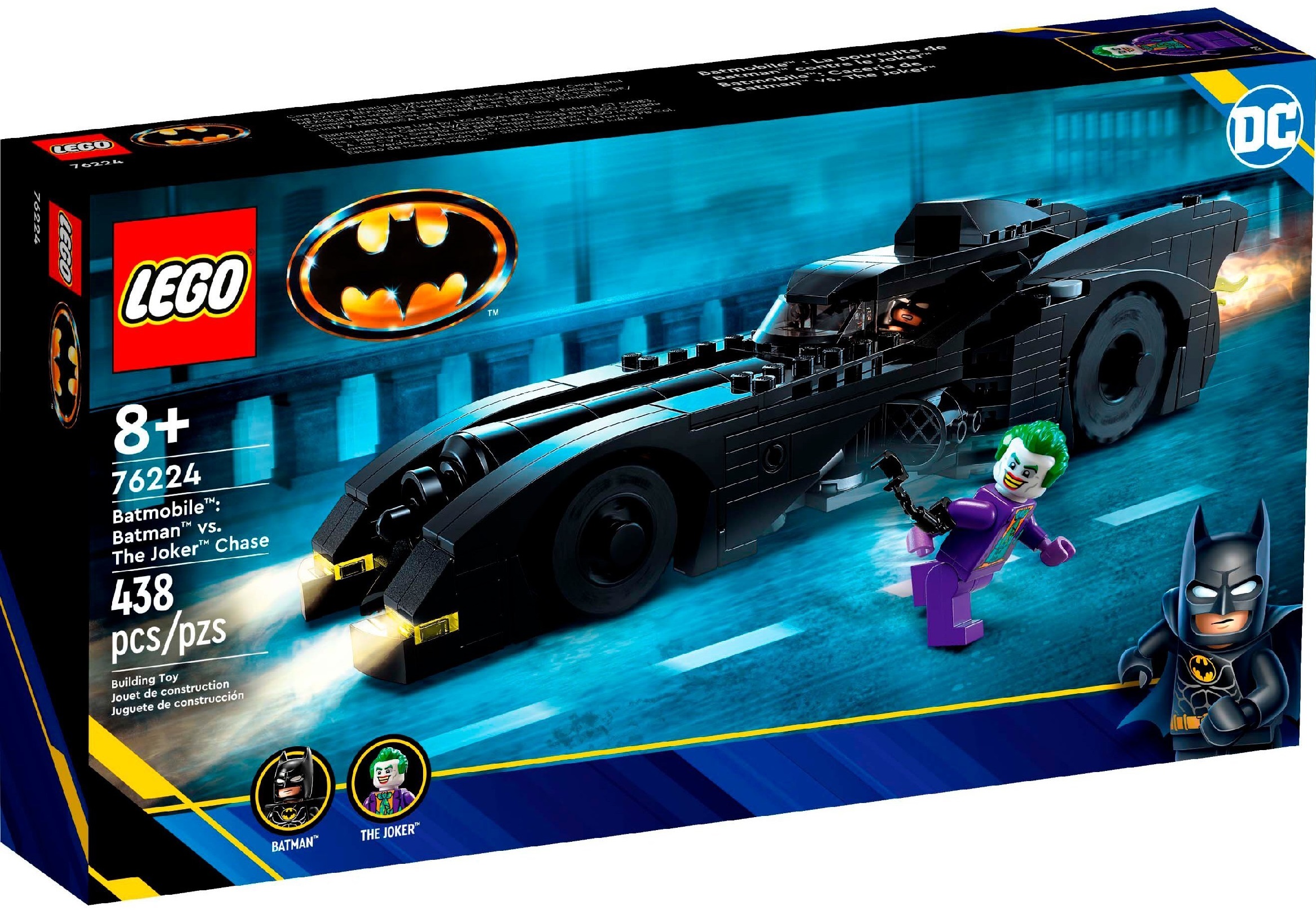 LEGO 76224 DC Batman Бетмобіль: Переслідування. Бетмен проти Джокера