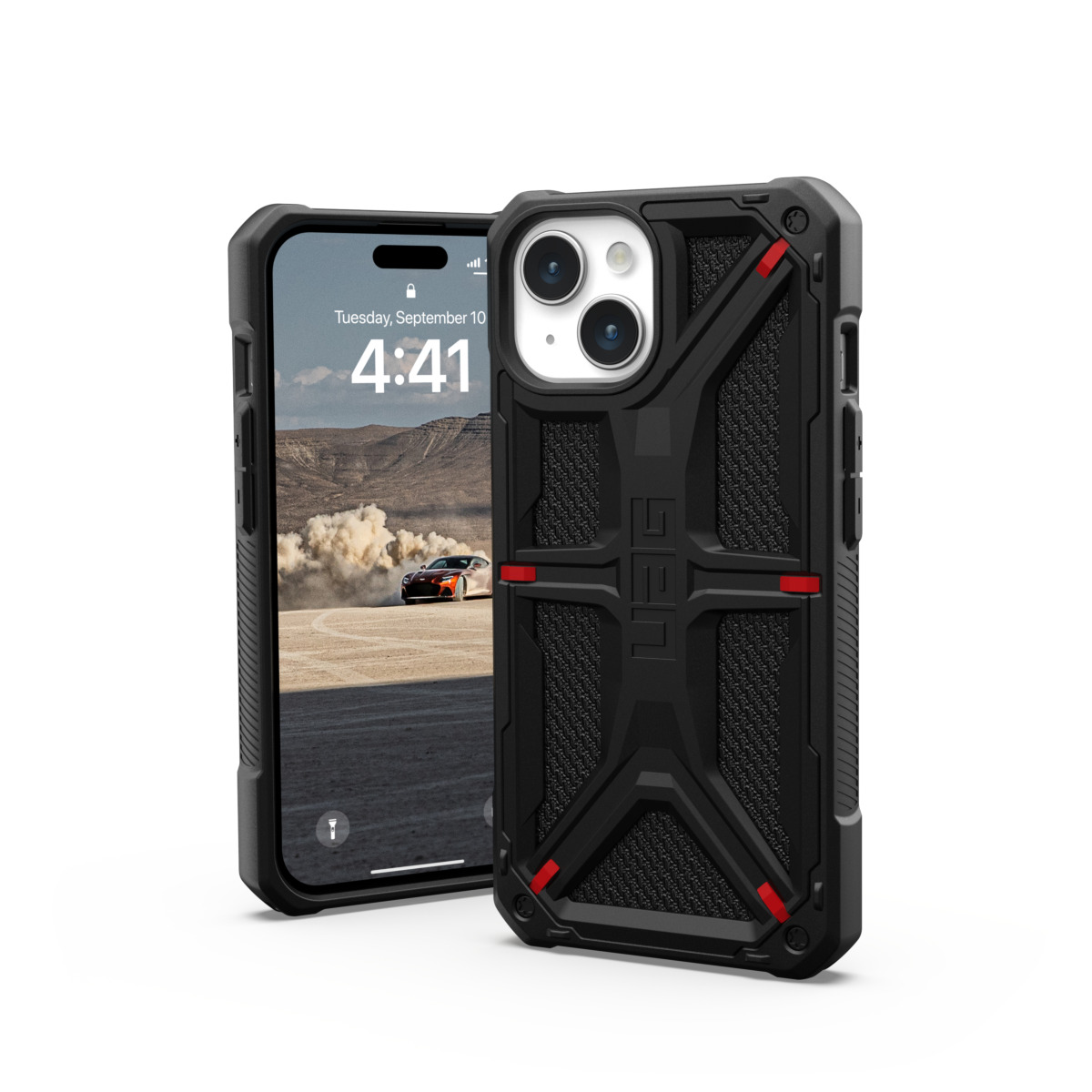 Чохол UAG для Apple iPhone 15 Monarch, Kevlar Black (114289113940)