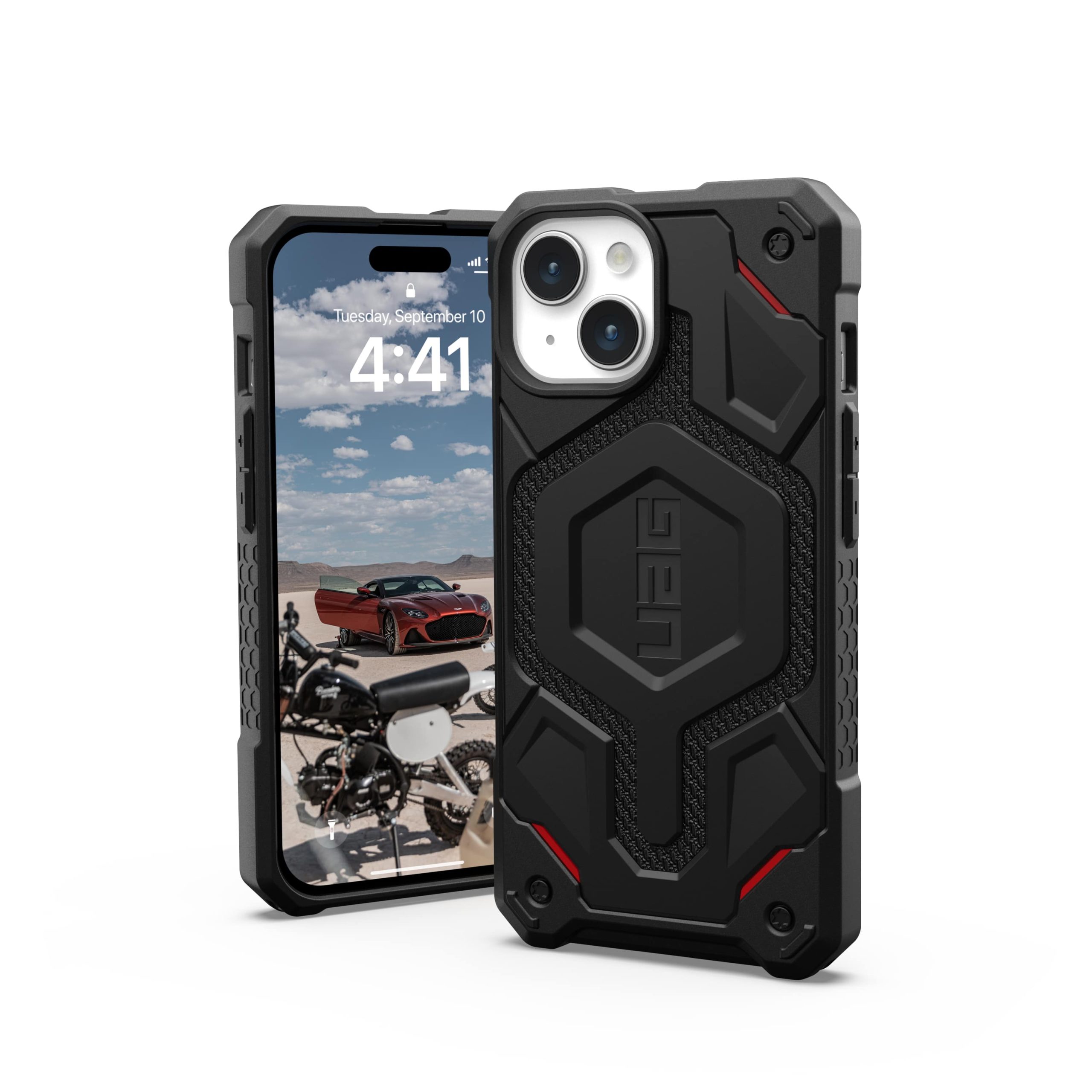 Чохол UAG для Apple iPhone 15 Monarch Pro Magsafe, Kevlar Black (114219113940)