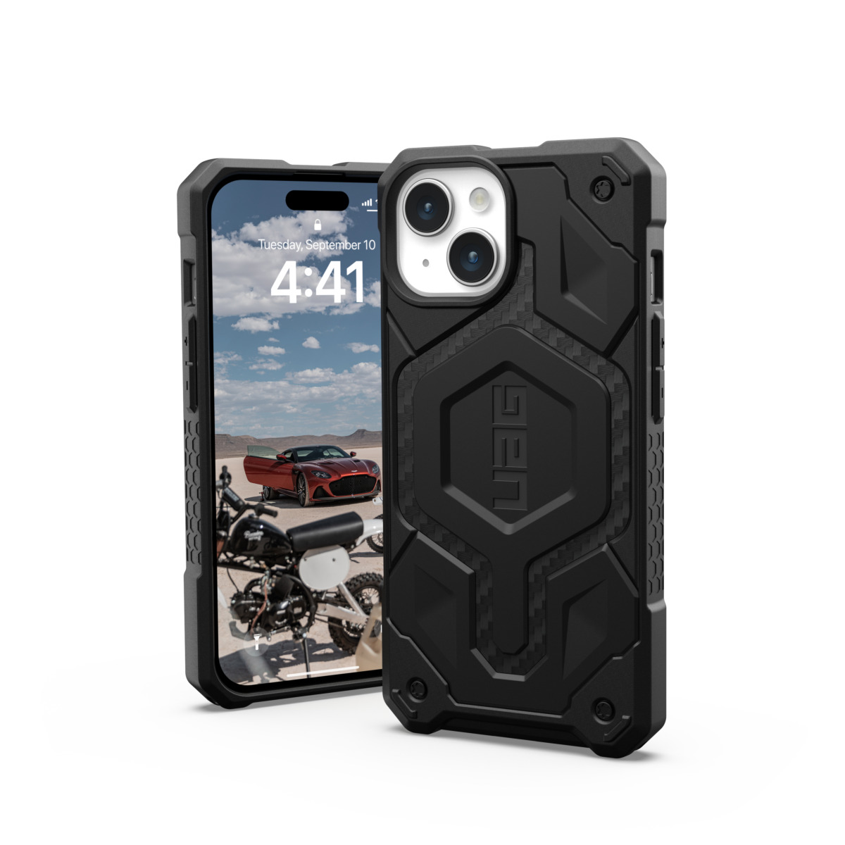 Чохол UAG для Apple iPhone 15 Monarch Pro Magsafe, Carbon Fiber (114219114242)