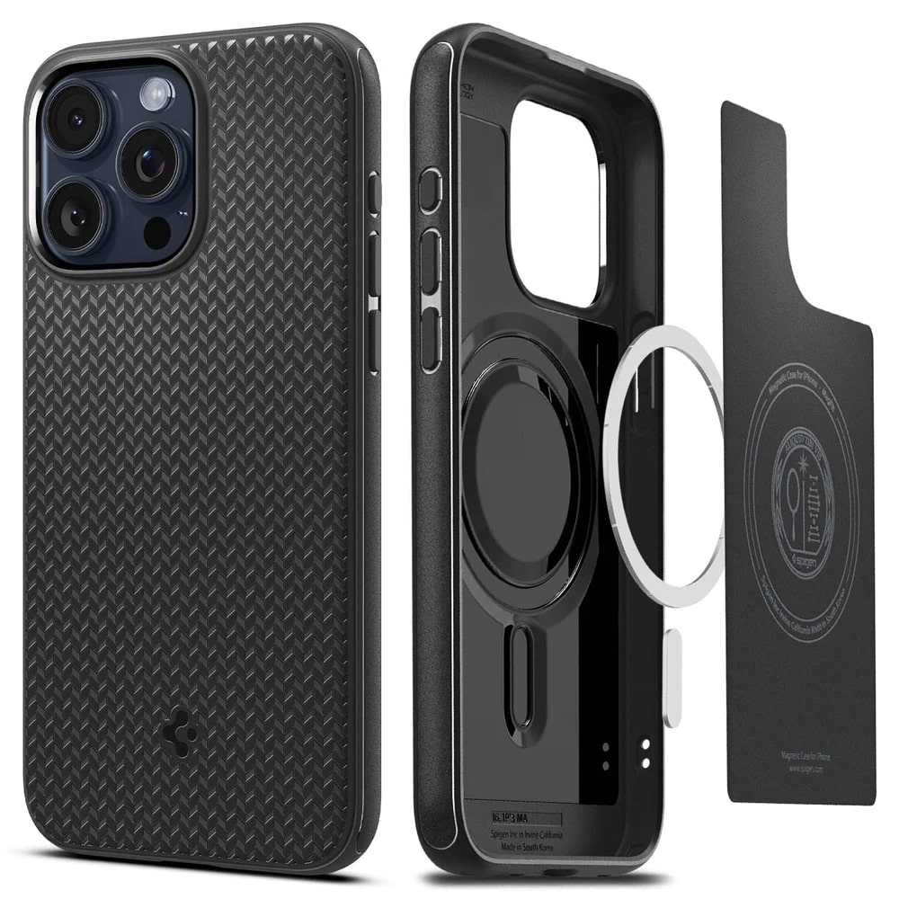 Чехол Spigen для Apple iPhone 15 Pro Mag Armor MagFit, Matte Black (ACS06736)