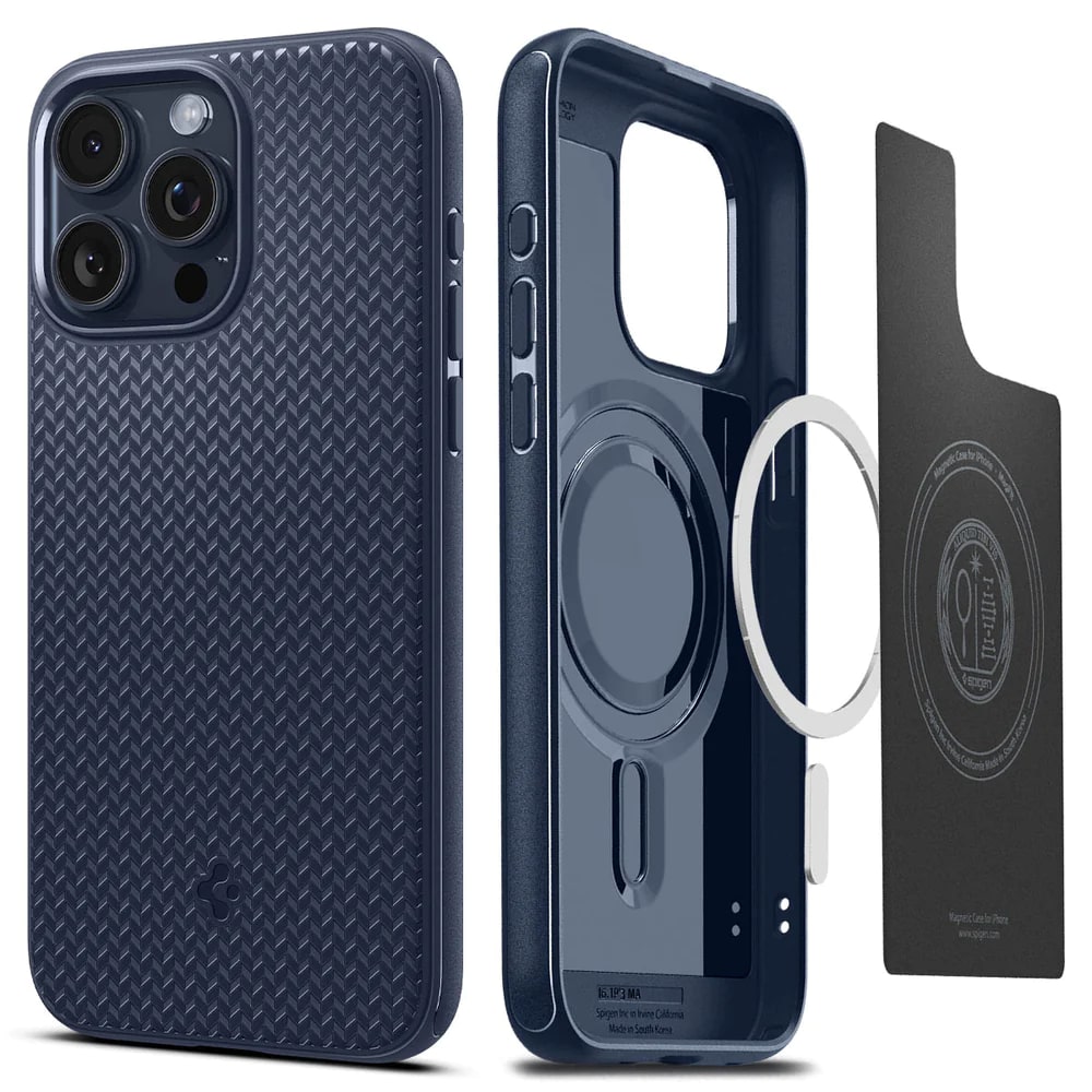 Чохол Spigen для Apple iPhone 15 Pro Mag Armor MagFit, Navy Blue (ACS06737)