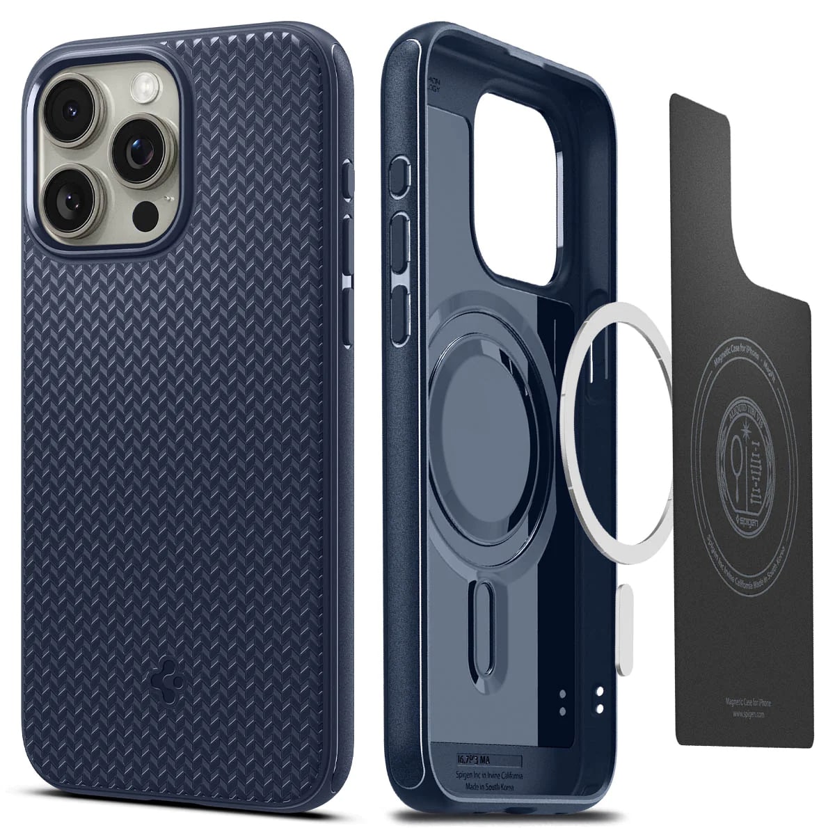 Чохол Spigen для Apple iPhone 15 Pro Max Mag Armor MagFit, Navy Blue (ACS06598)