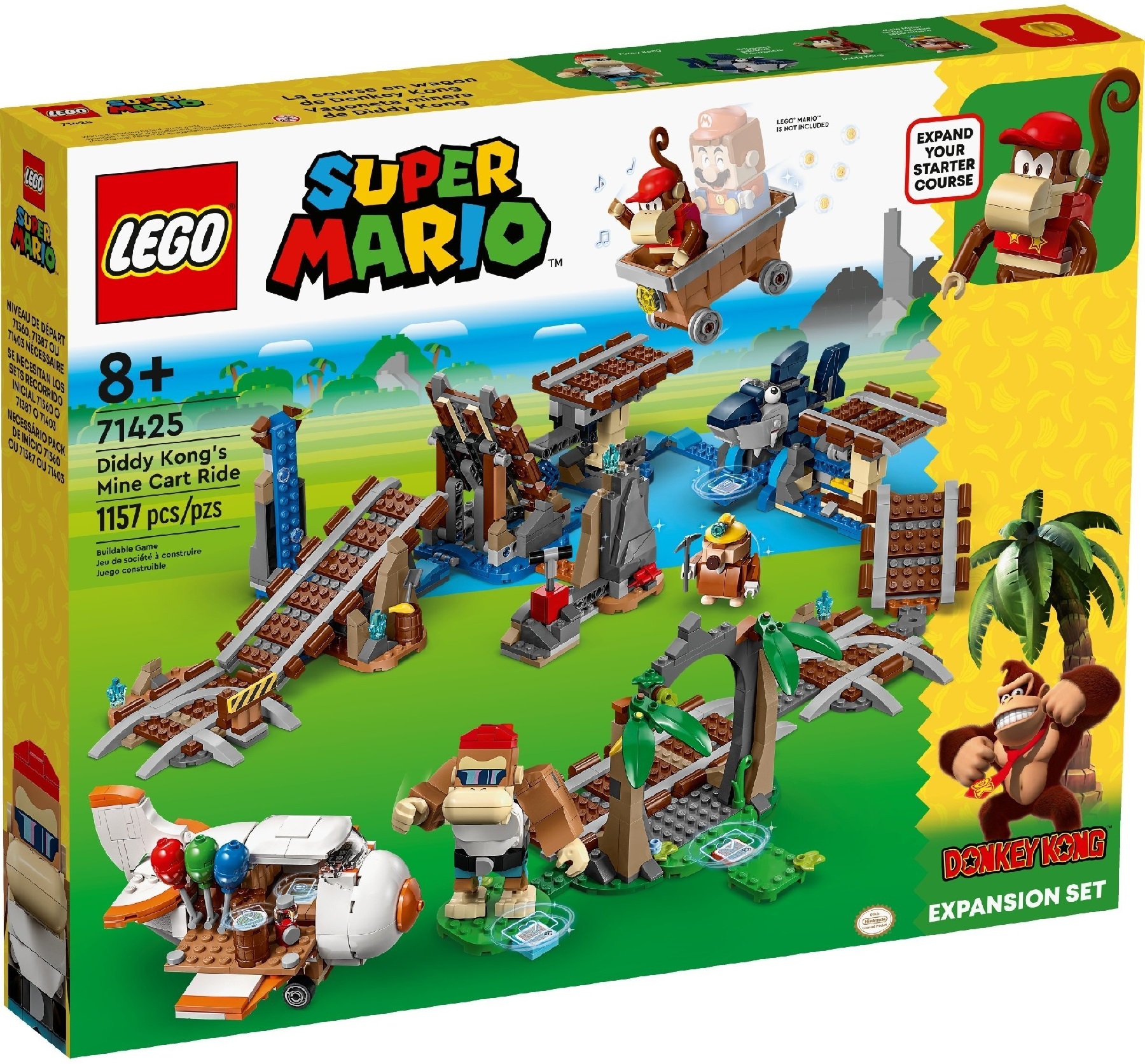 LEGO 71425 Super Mario Поездка в вагонетке Дидди Конга. Дополнительный набор