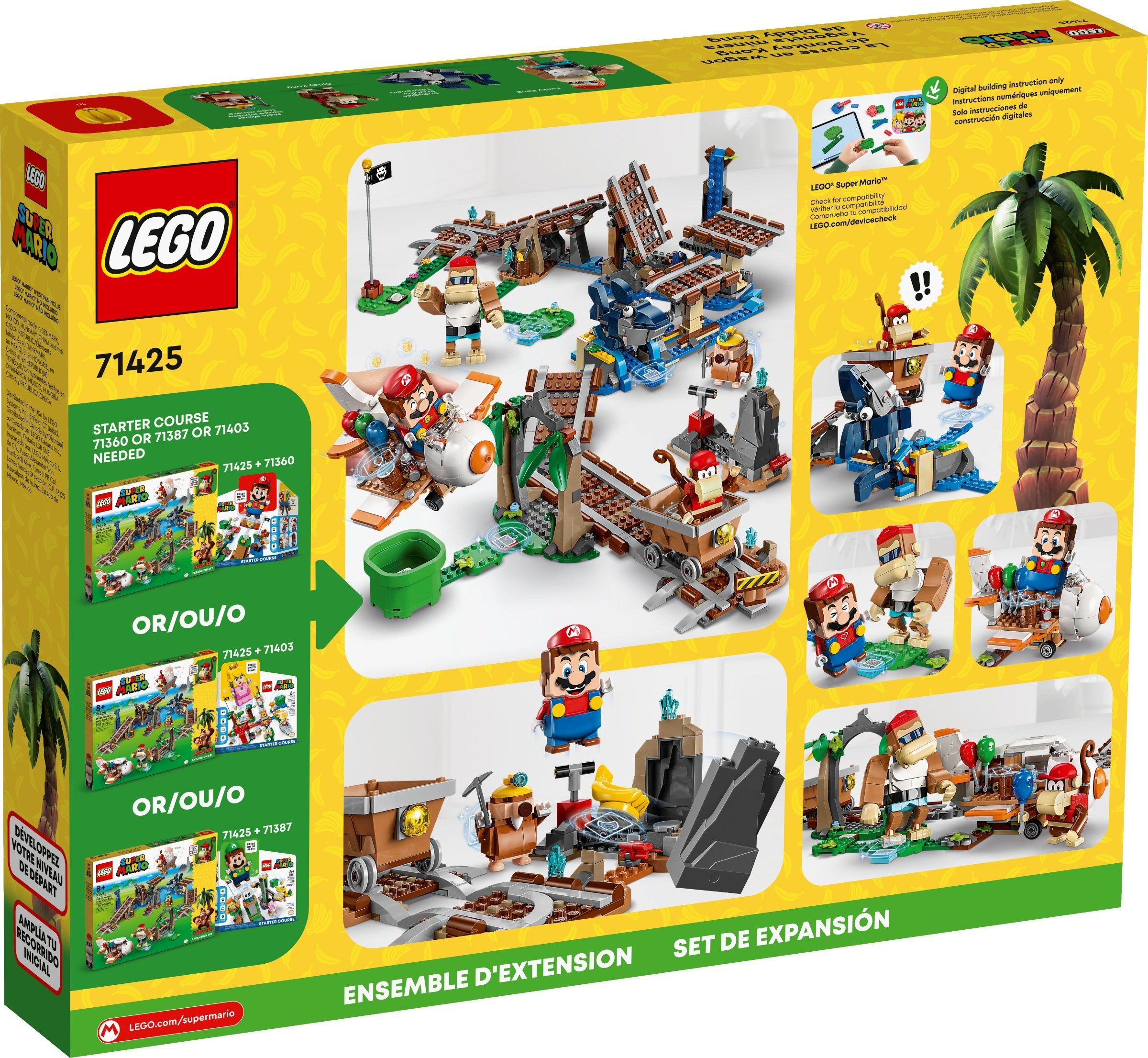 LEGO 71425 Super Mario Поїздка у вагонетці Дідді Конґа. Додатковий набір