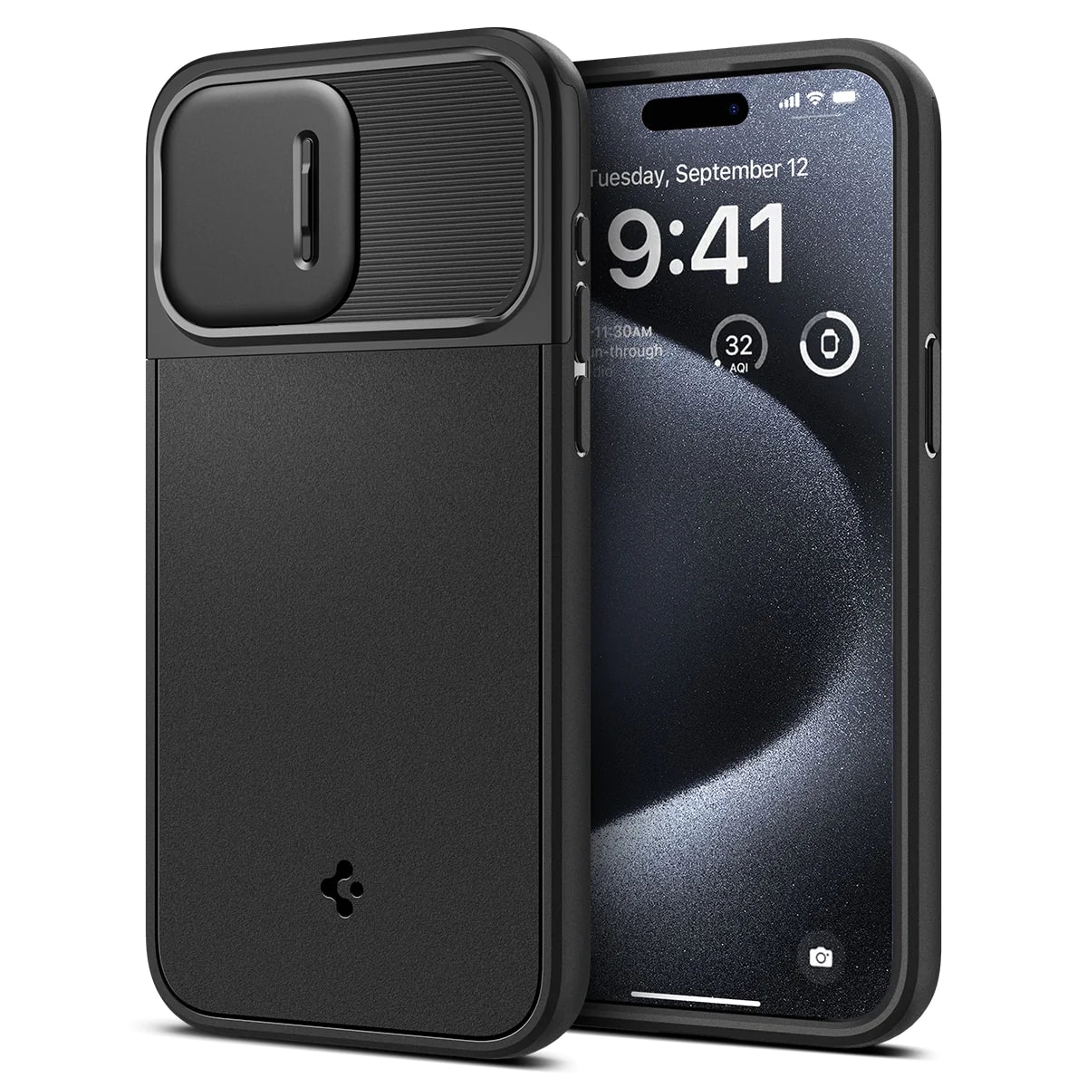 Чохол Spigen для Apple iPhone 15 Pro Optik Armor MagFit, Black (ACS06738)