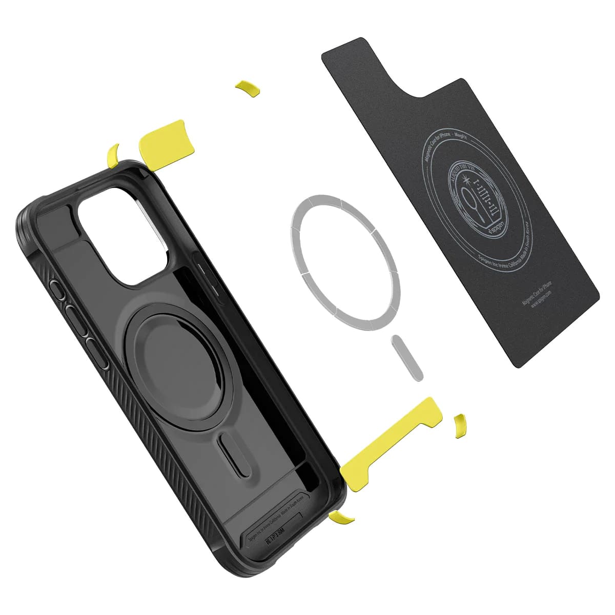 Чохол Spigen для Apple iPhone 15 Pro Rugged Armor MagFit, Matte Black (ACS06703)