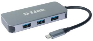 USB хаб D-Link DUB-2335 3xUSB3.0, 1xUSB-C/PD, 1xHDMI 1.4b, 1xGE, USB-C (DUB-2335)