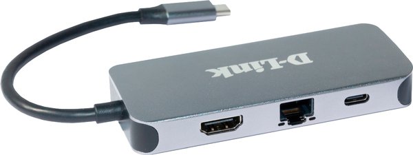 USB хаб D-Link DUB-2335 3xUSB3.0, 1xUSB-C/PD, 1xHDMI 1.4b, 1xGE, USB-C (DUB-2335)