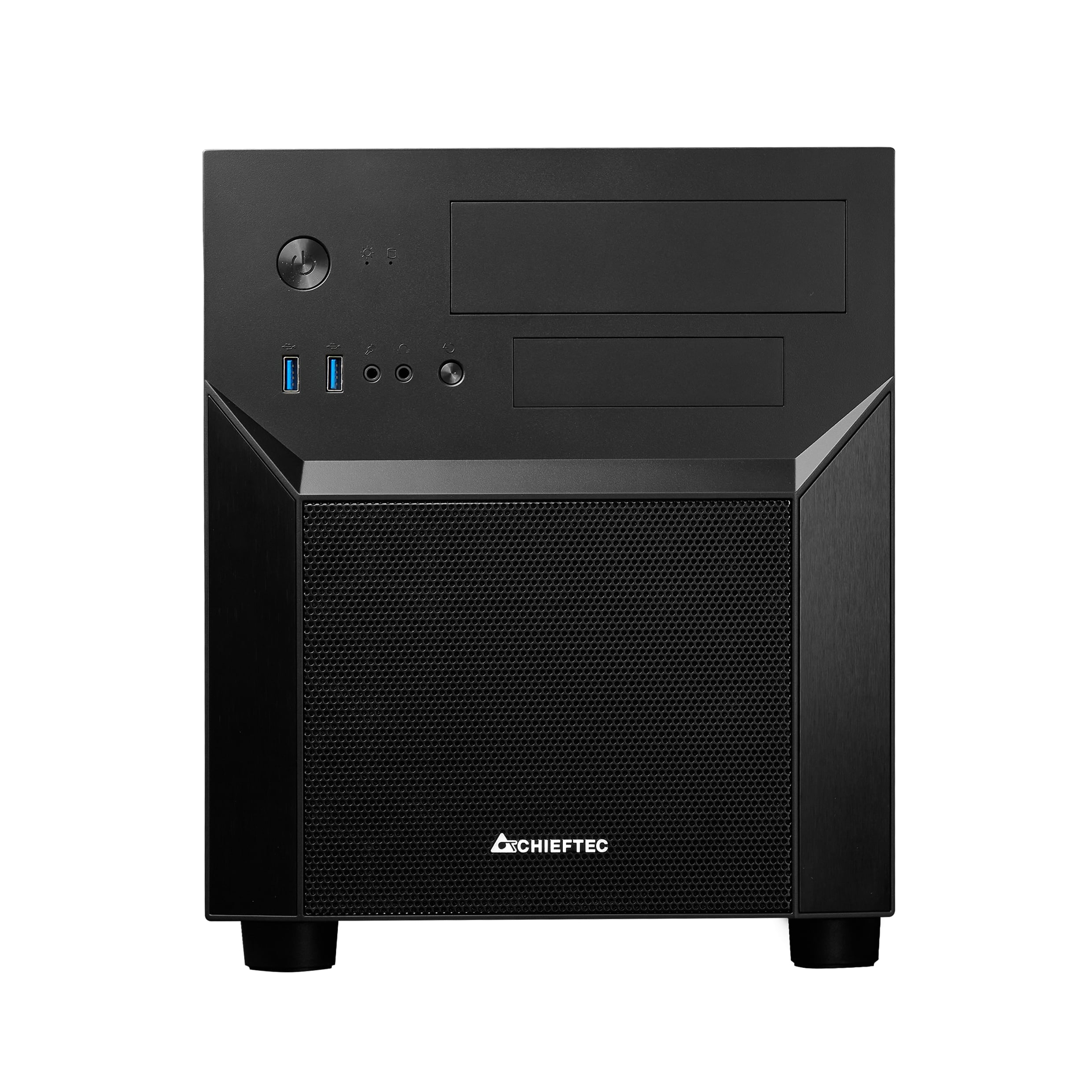 Корпус CHIEFTEC Gaming Cube CI-02B, без БП, 2xUSB3.0, чорний, mATX (CI-02B-OP)