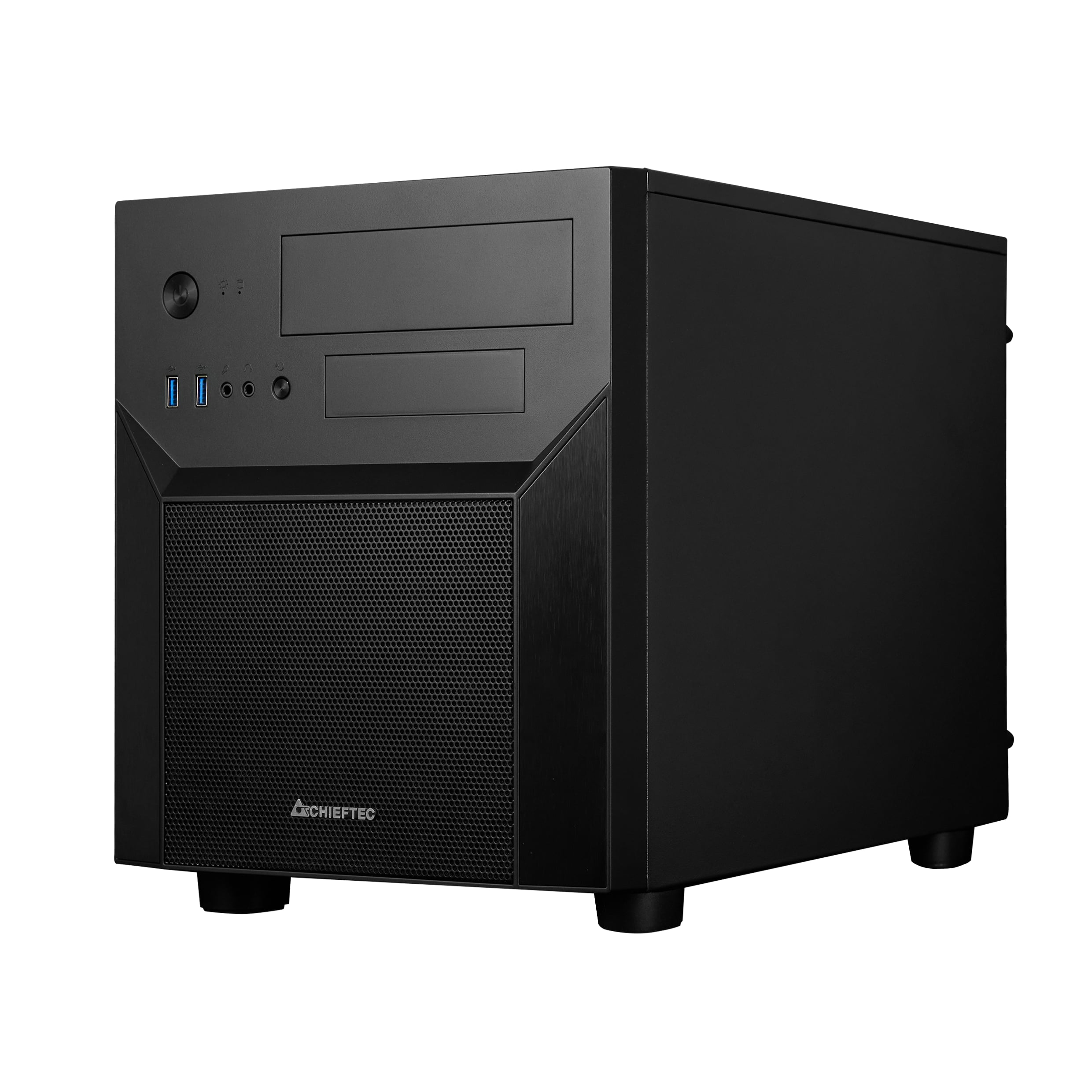 Корпус CHIEFTEC Gaming Cube CI-02B, без БП, 2xUSB3.0, чорний, mATX (CI-02B-OP)