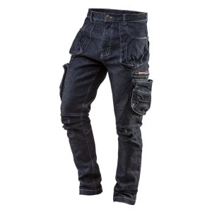 Штани робочі Neo Tools Denim, 98% бавовна та 2% еластан, XL(54), синій темний