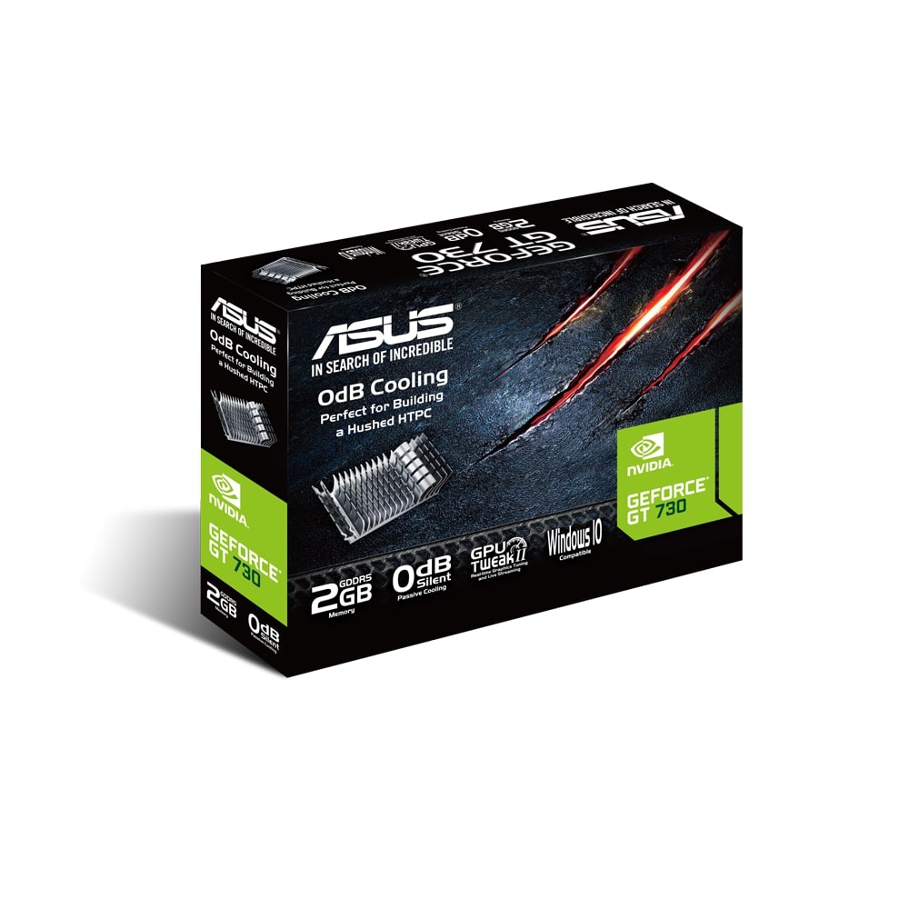 Видеокарта ASUS GeForce GT 730 2GB GDDR5 Silent loe GT730-SL-2GD5-BRK (90YV06N2-M0NA00)