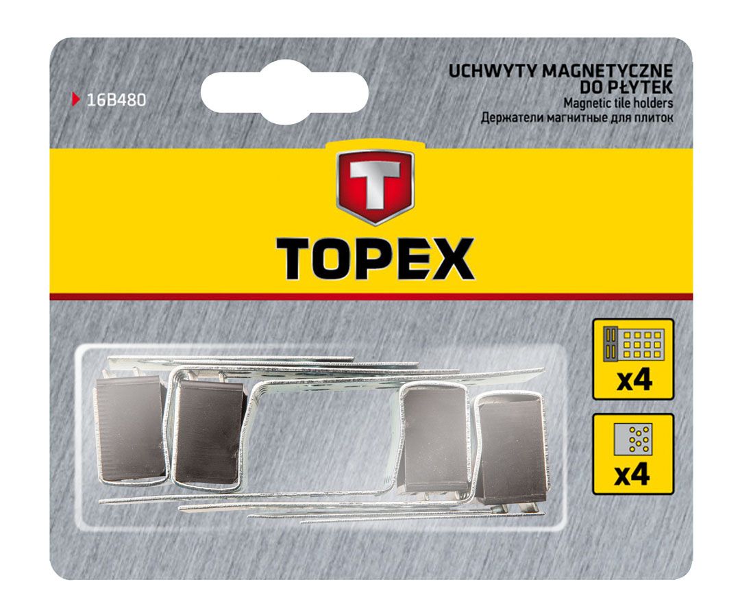 Магніти для кахельної плитки TOPEX, 4шт