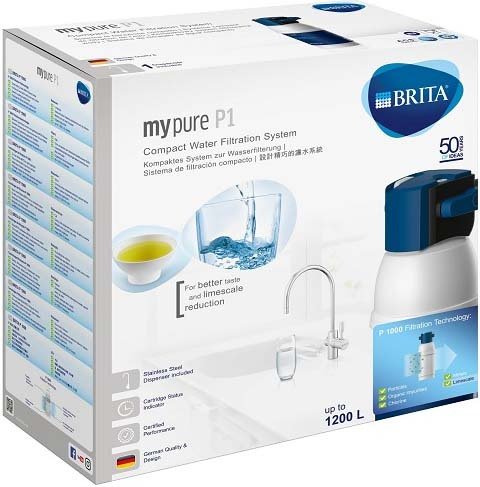 Фільтр проточний Brita My Pure P1 із краном питної води (1025434)