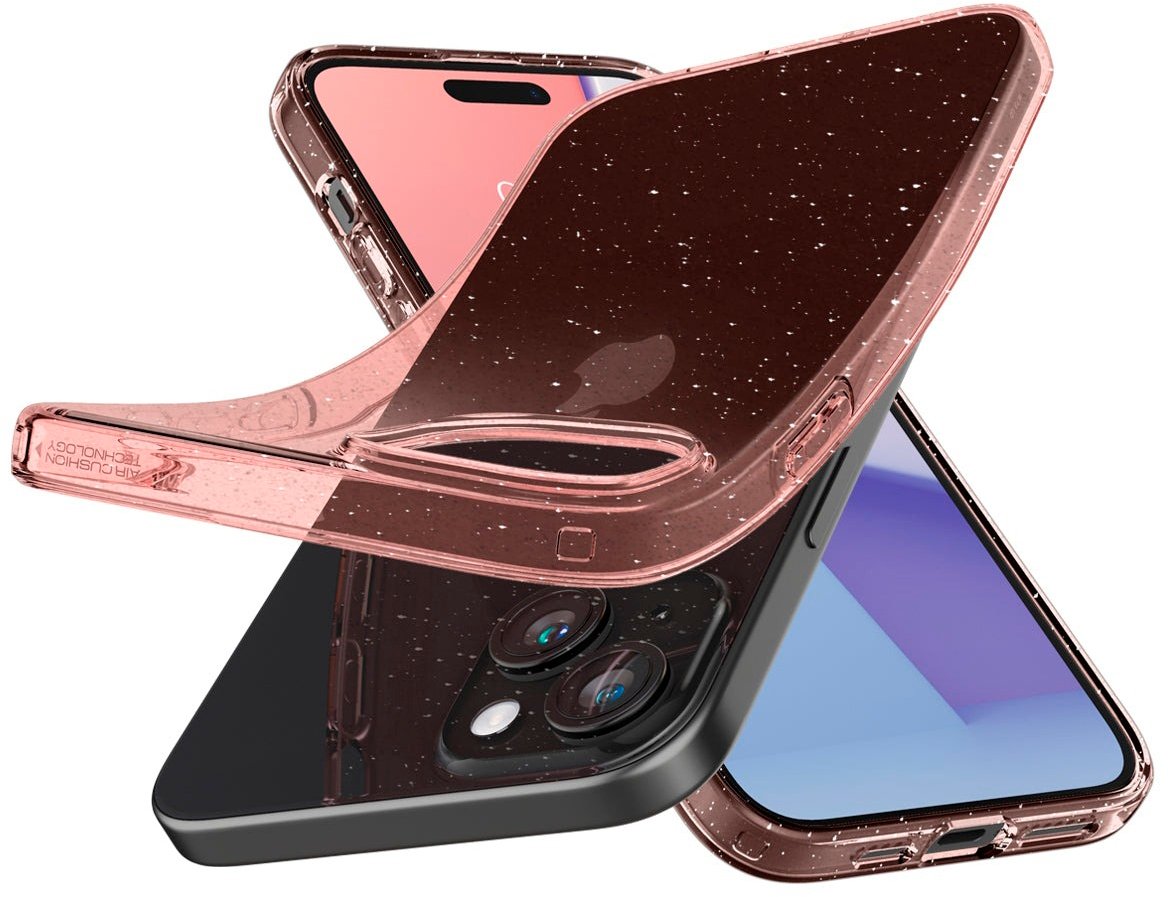 Чохол Spigen для Apple iPhone 15 Liquid Crystal Glitter, Rose Quartz (ACS06789)