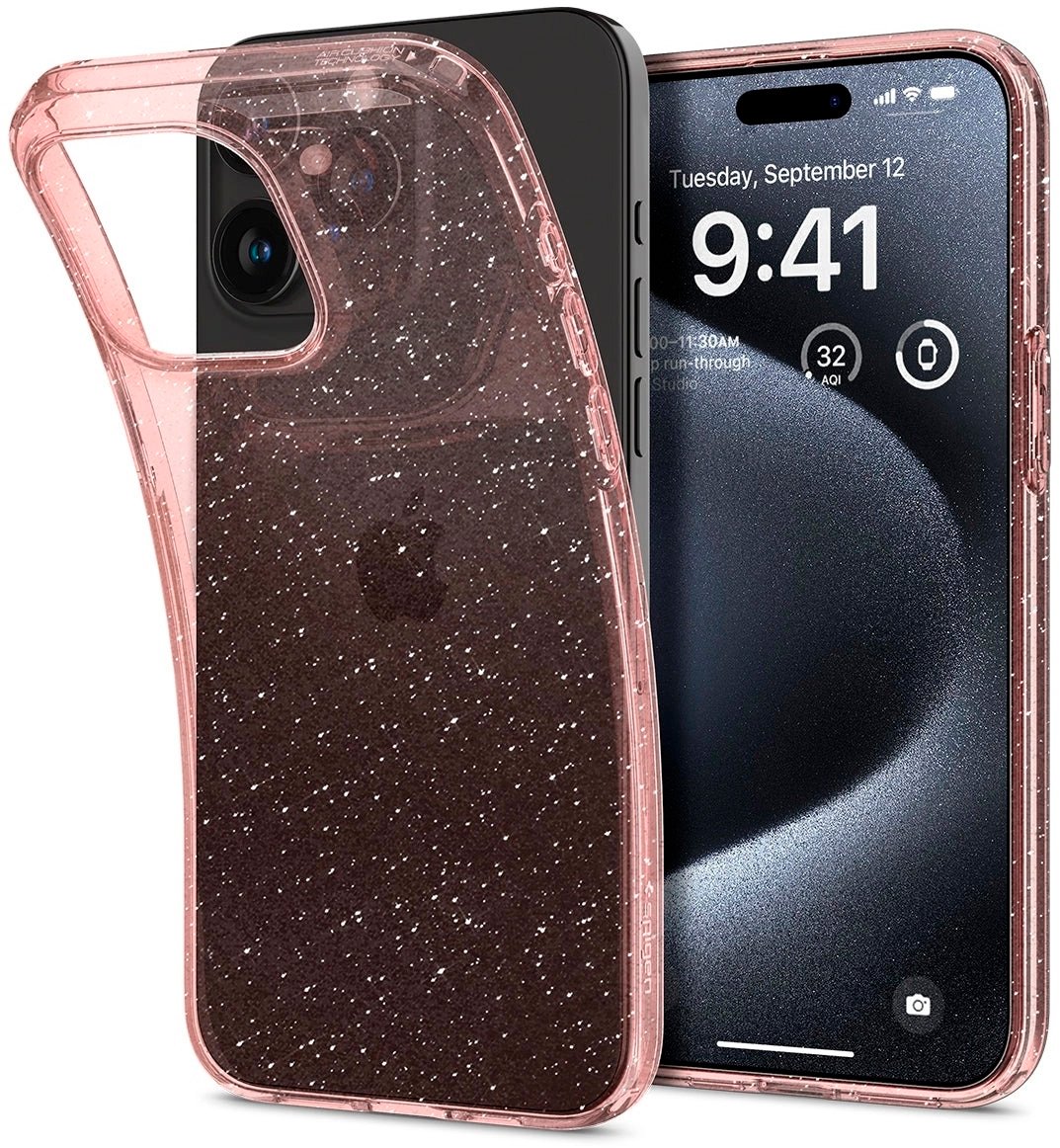 Чохол Spigen для Apple iPhone 15 Pro Liquid Crystal Glitter, Rose Quartz (ACS06702)