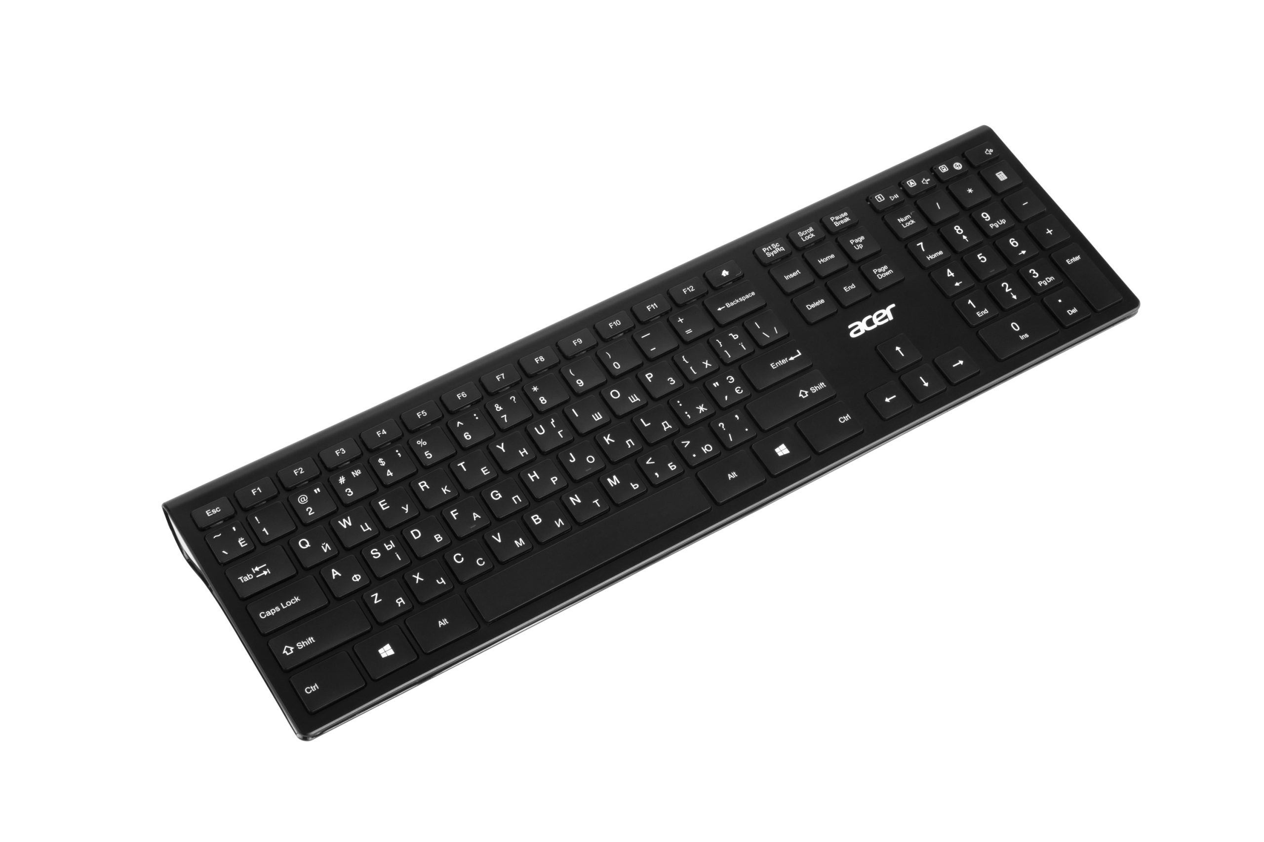 Клавіатура Acer OKR020, 109key, WL, EN/UKR/RU, Black (ZL.KBDEE.011)