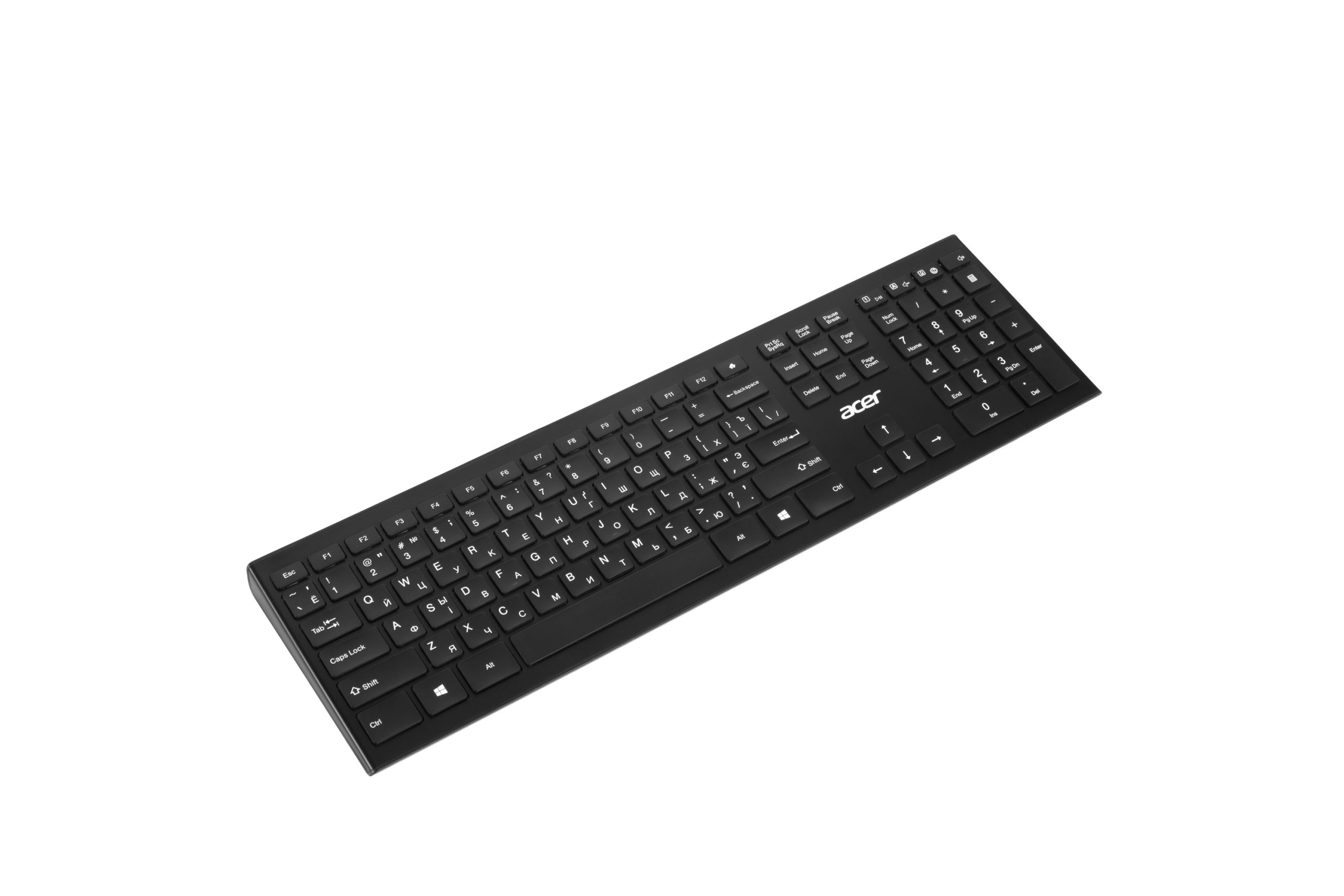 Клавиатура Acer OKR010, 109key, WL, EN/UKR/RU, Black (ZL.KBDEE.010)