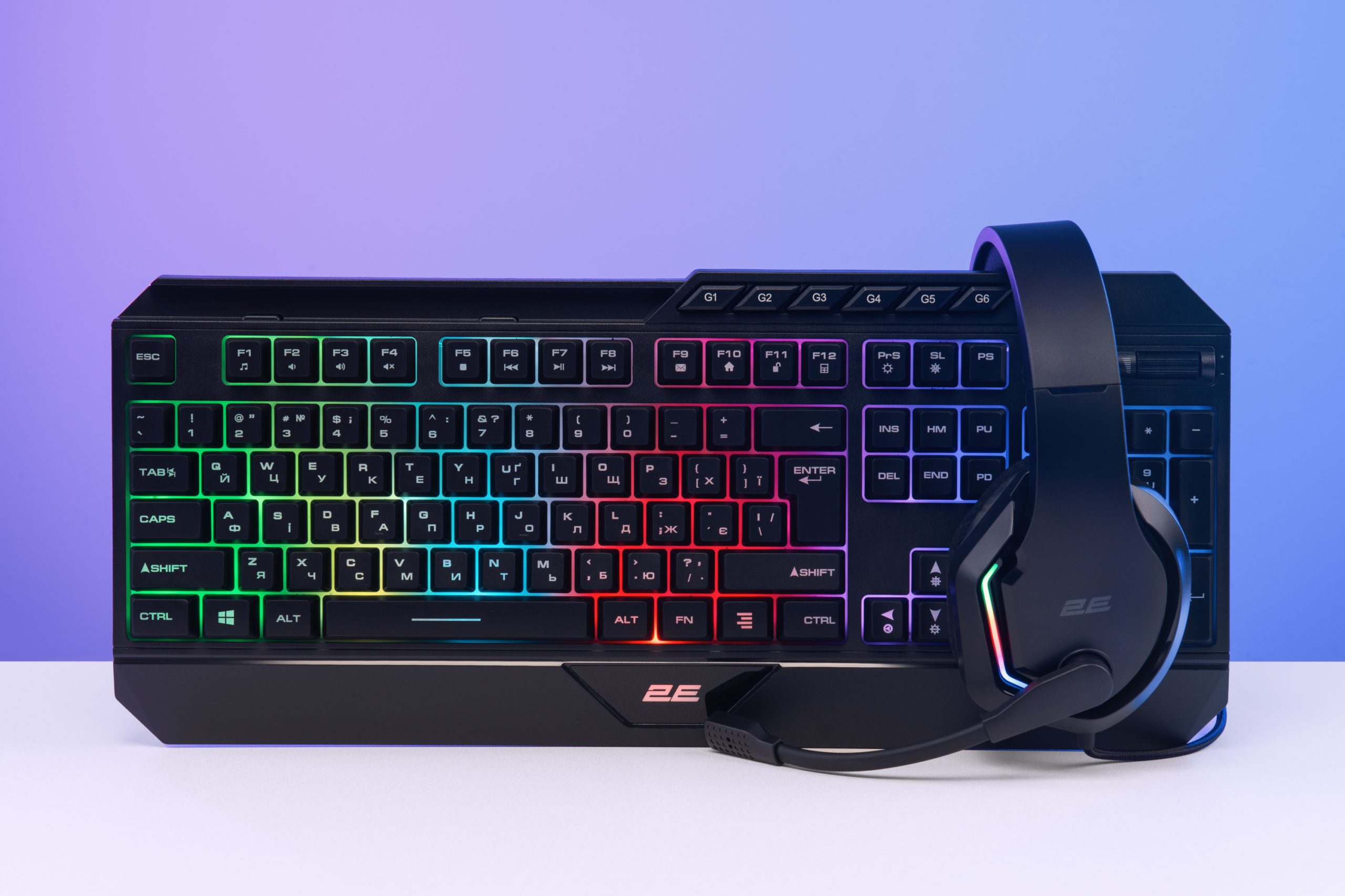 Ігрова гарнітура 2E Gaming HG315 RGB USB 7.1 Black