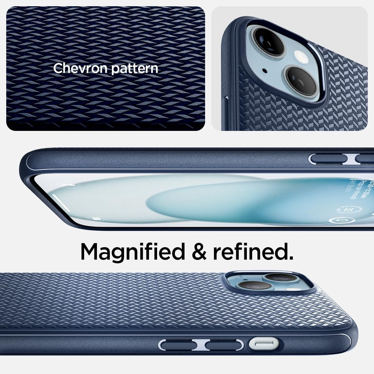 Чохол Spigen для Apple iPhone 15 Mag Armor MagFit, Navy Blue (ACS06816)