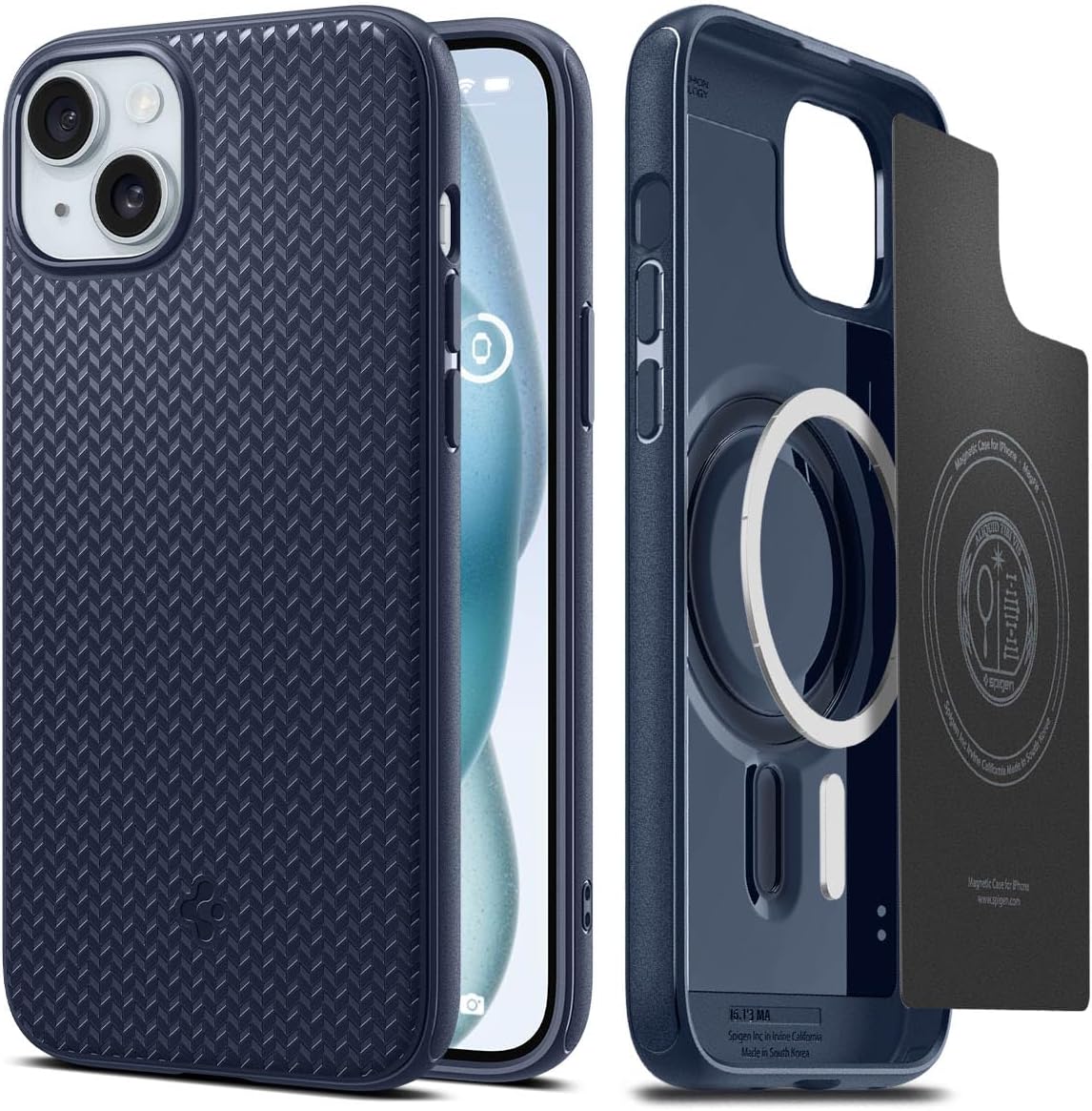 Чохол Spigen для Apple iPhone 15 Mag Armor MagFit, Navy Blue (ACS06816)