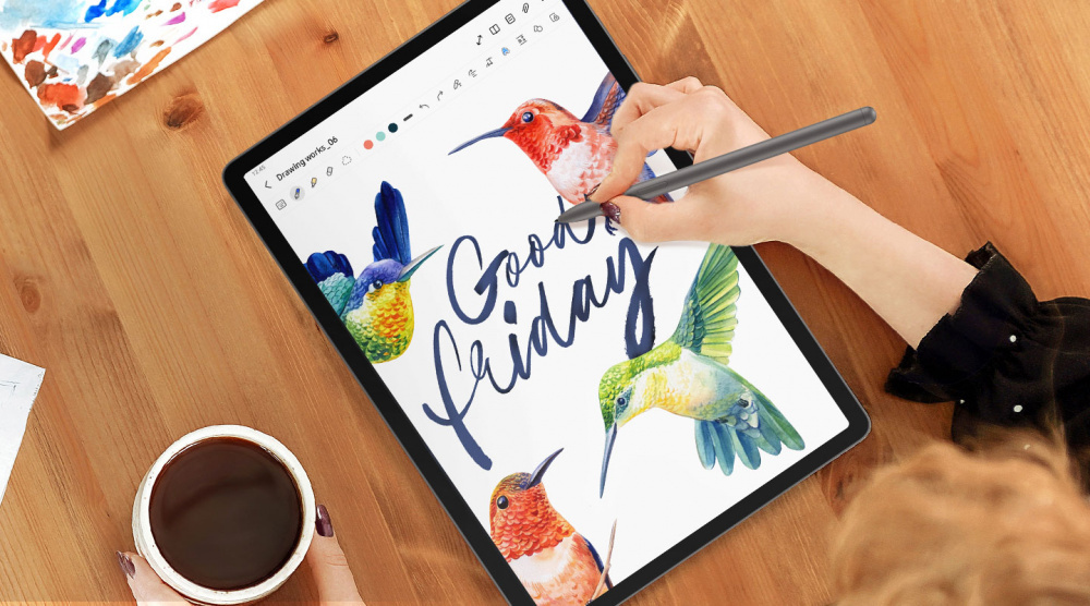 Стилус Samsung S Pen для Galaxy Tab S9 FE (X510/516/610/616) Grey (EJ-PX510BJEGEU)