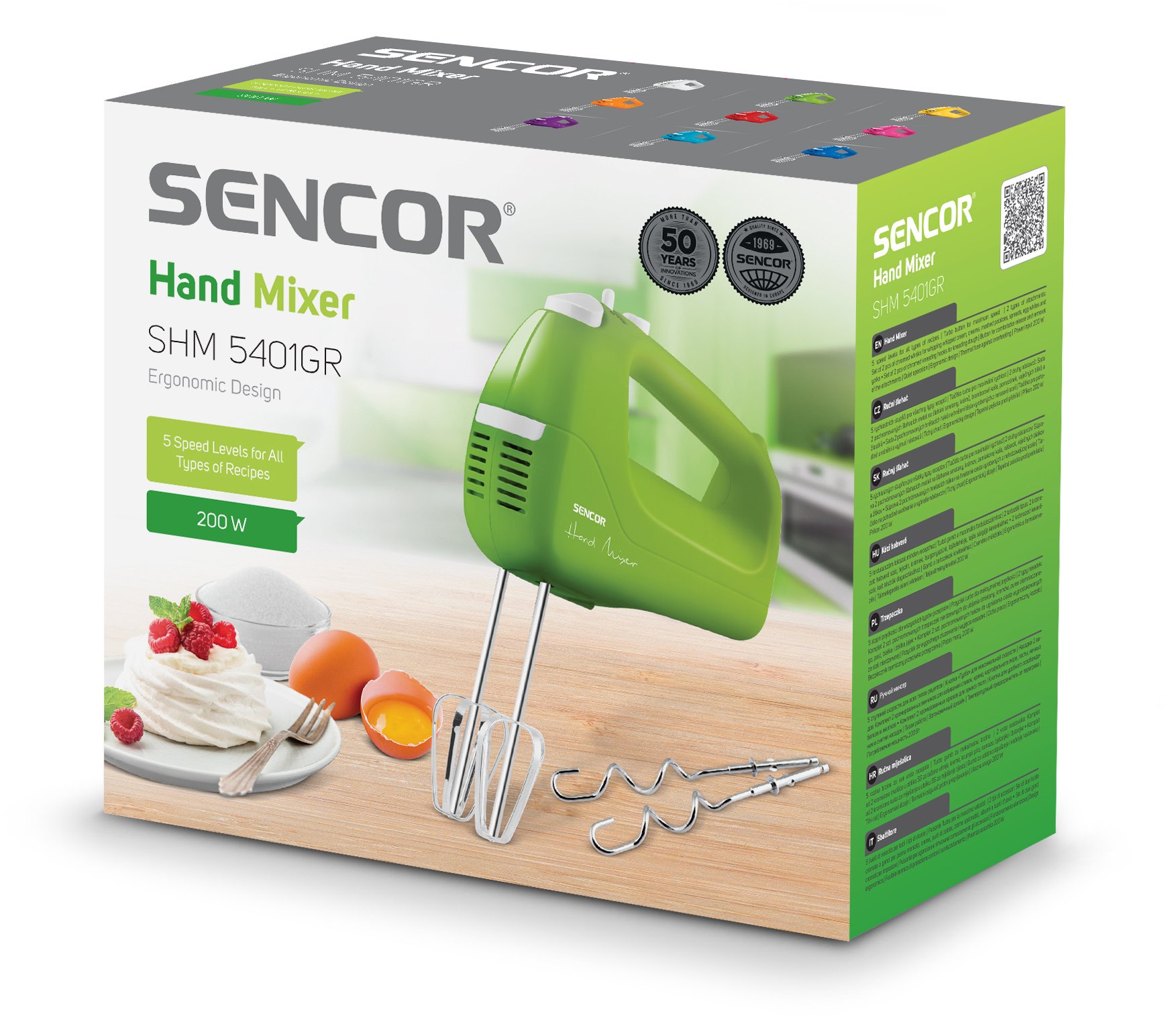 Міксер ручний Sencor SHM5401GR Green