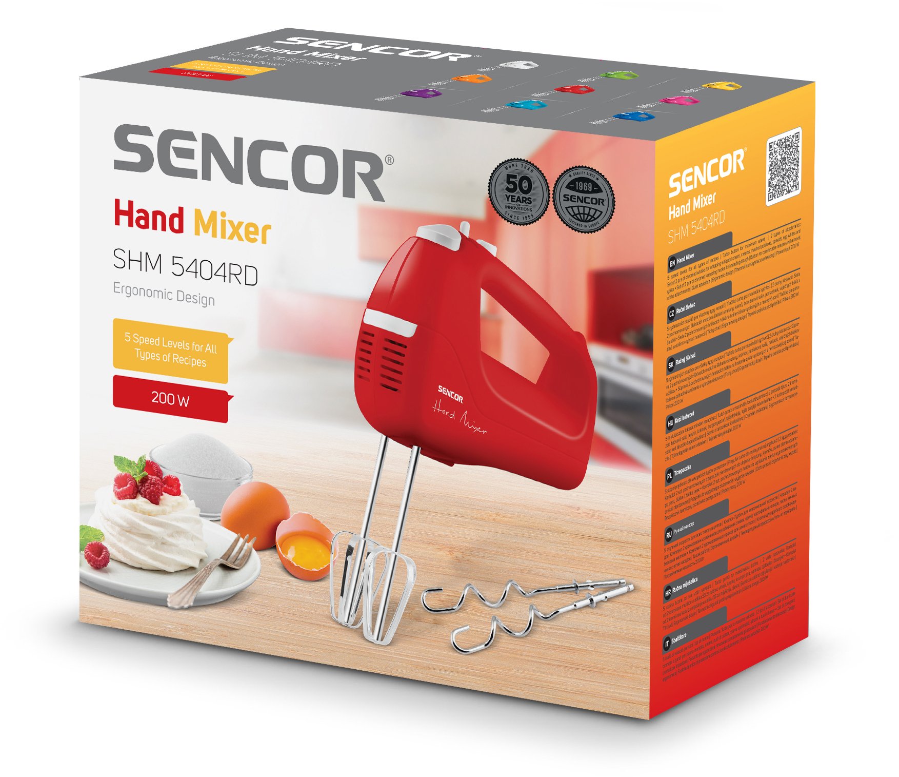 Міксер ручний Sencor SHM5404RD Red