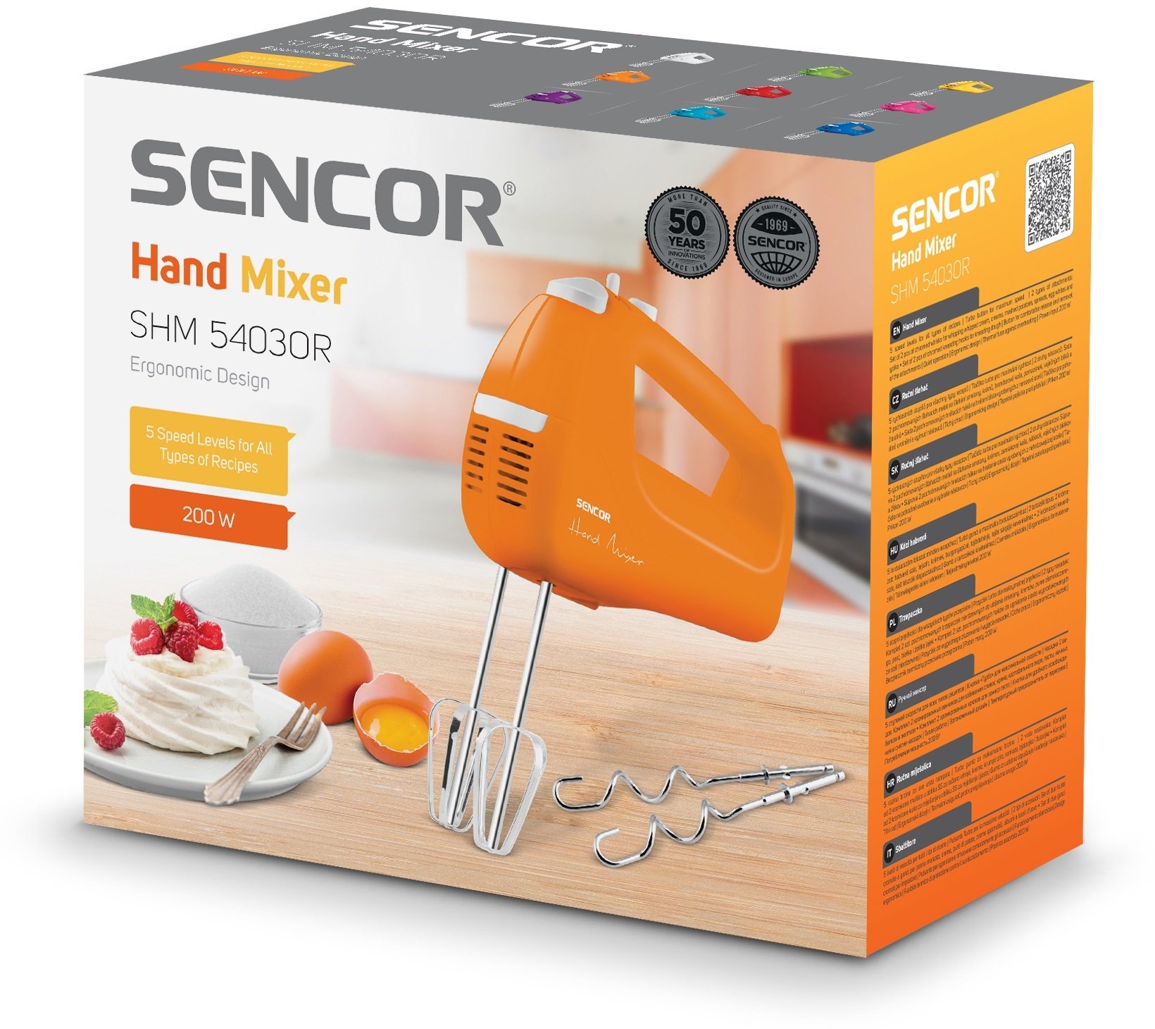 Міксер ручний Sencor SHM5403OR Orange