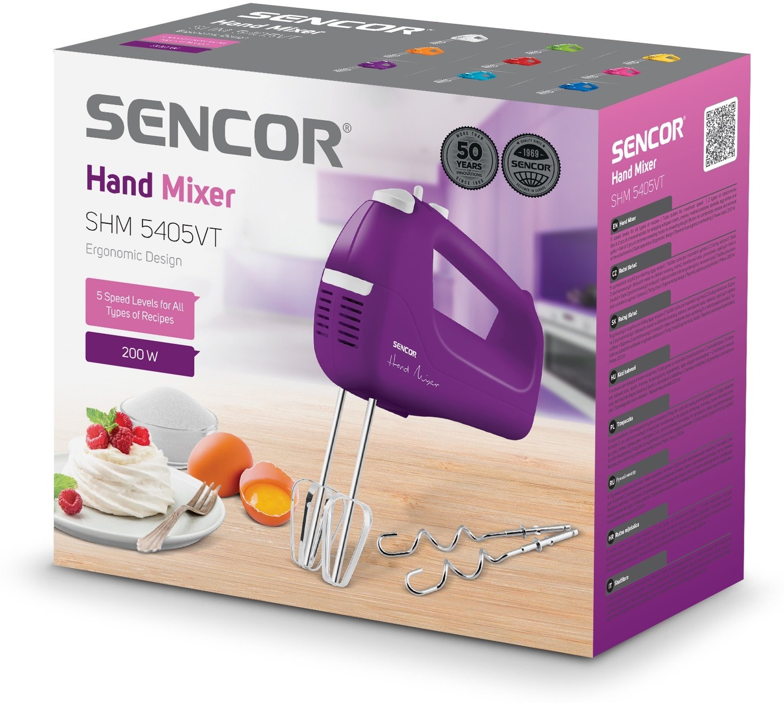 Міксер ручний Sencor SHM5405VT Violet