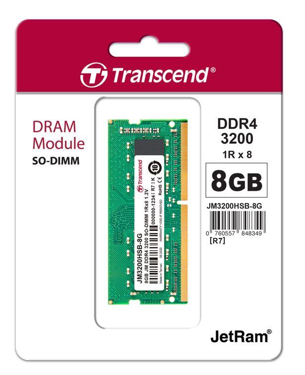 Пам'ять для ноутбука Transcend DDR4 3200 8GB SO-DIMM (JM3200HSB-8G)