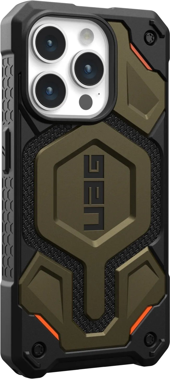 Чохол UAG для Apple iPhone 15 Pro Max Monarch Pro Magsafe, Kevlar Elemental Green (11422211397B)