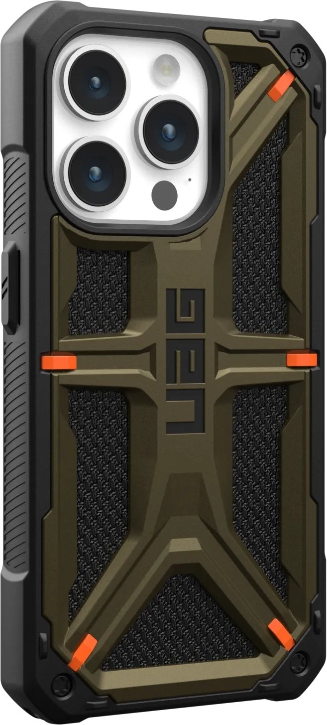 Чохол UAG для Apple iPhone 15 Pro Max Monarch, Kevlar Elemental Green (11429811397B)