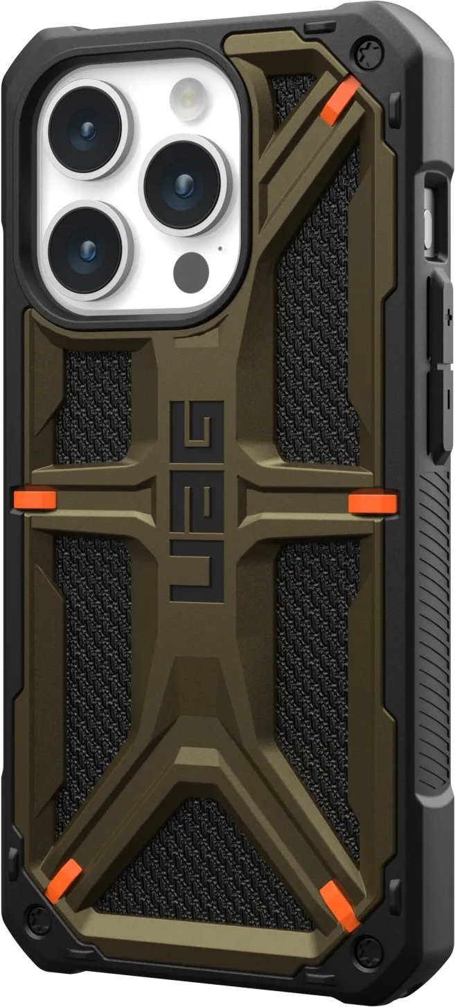 Чохол UAG для Apple iPhone 15 Pro Max Monarch, Kevlar Elemental Green (11429811397B)