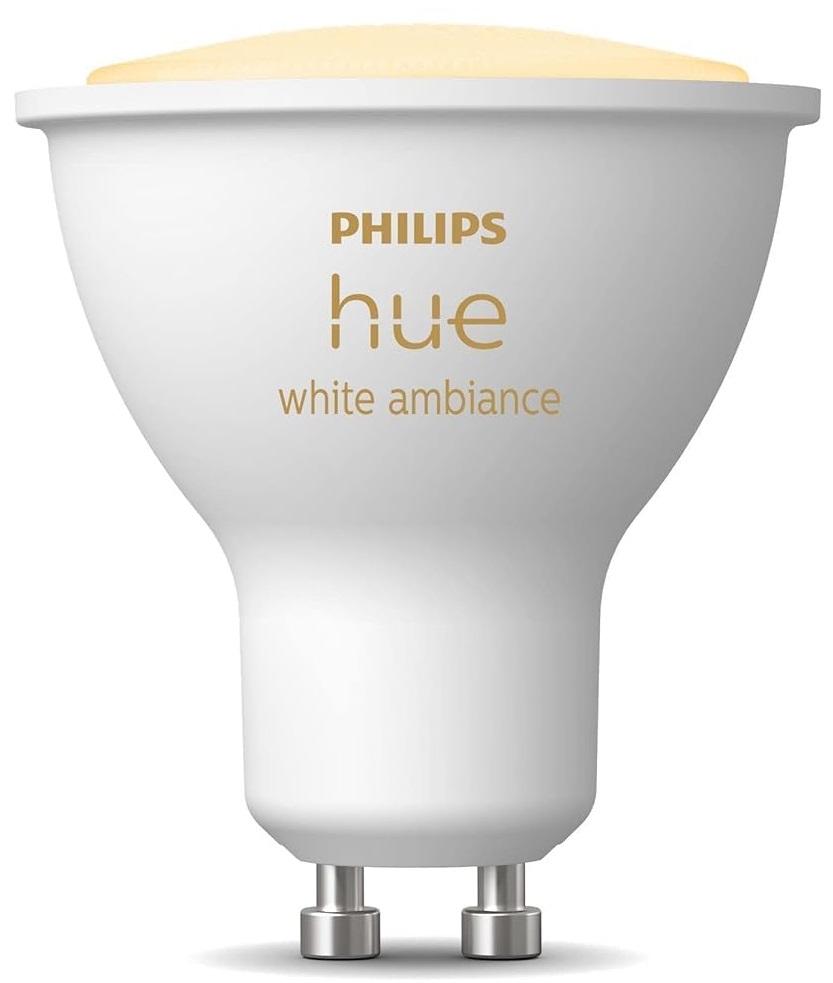 Лампа розумна Philips Hue GU10, 5W(50Вт), 2200K-6500K (929001953309)