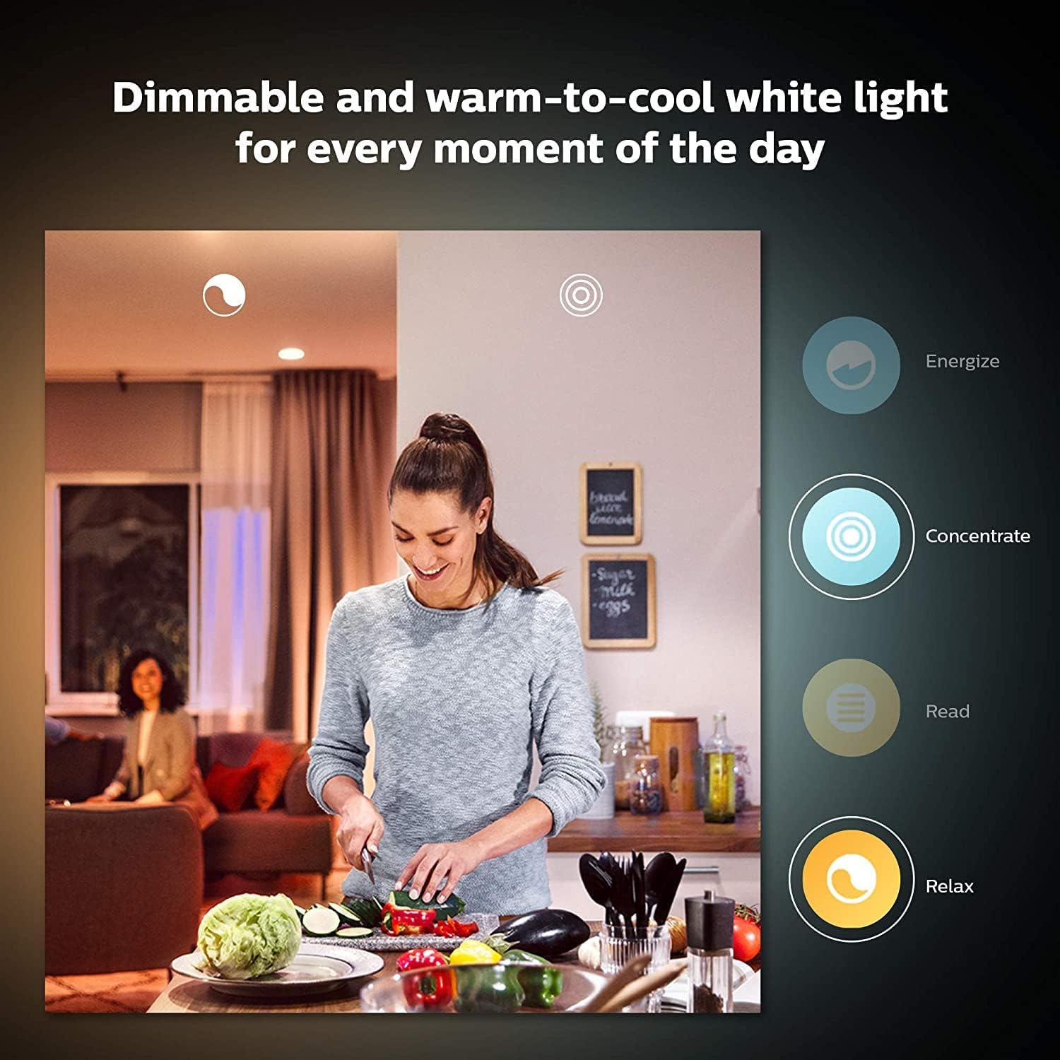 Лампа розумна Philips Hue GU10, 5W(50Вт), 2200K-6500K (929001953309)