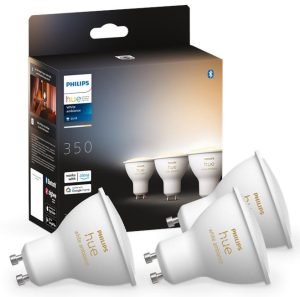 Лампа розумна Philips Hue GU10, 5W(50Вт), 2200K-6500K 3шт (929001953312)