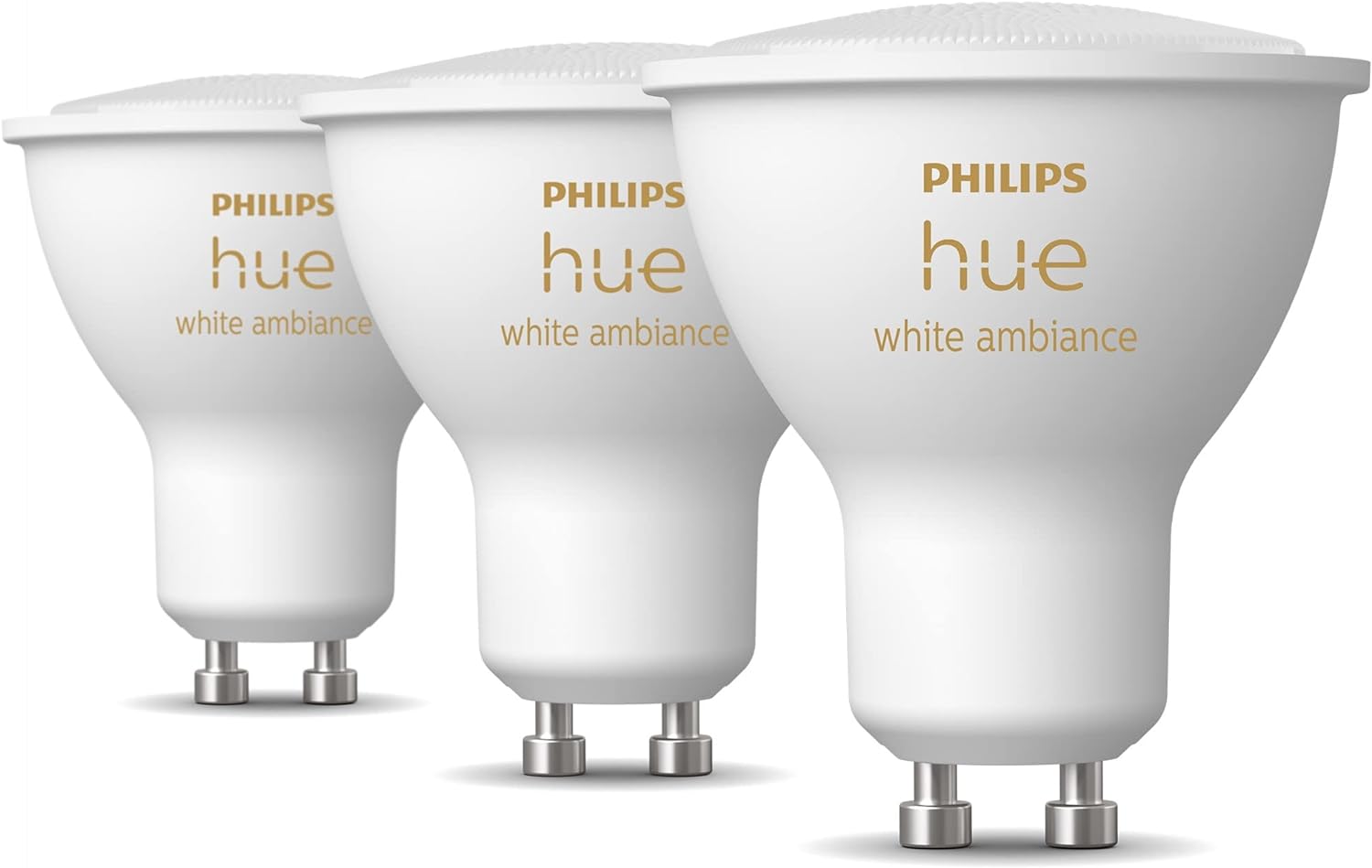 Лампа розумна Philips Hue GU10, 5W(50Вт), 2200K-6500K 3шт (929001953312)